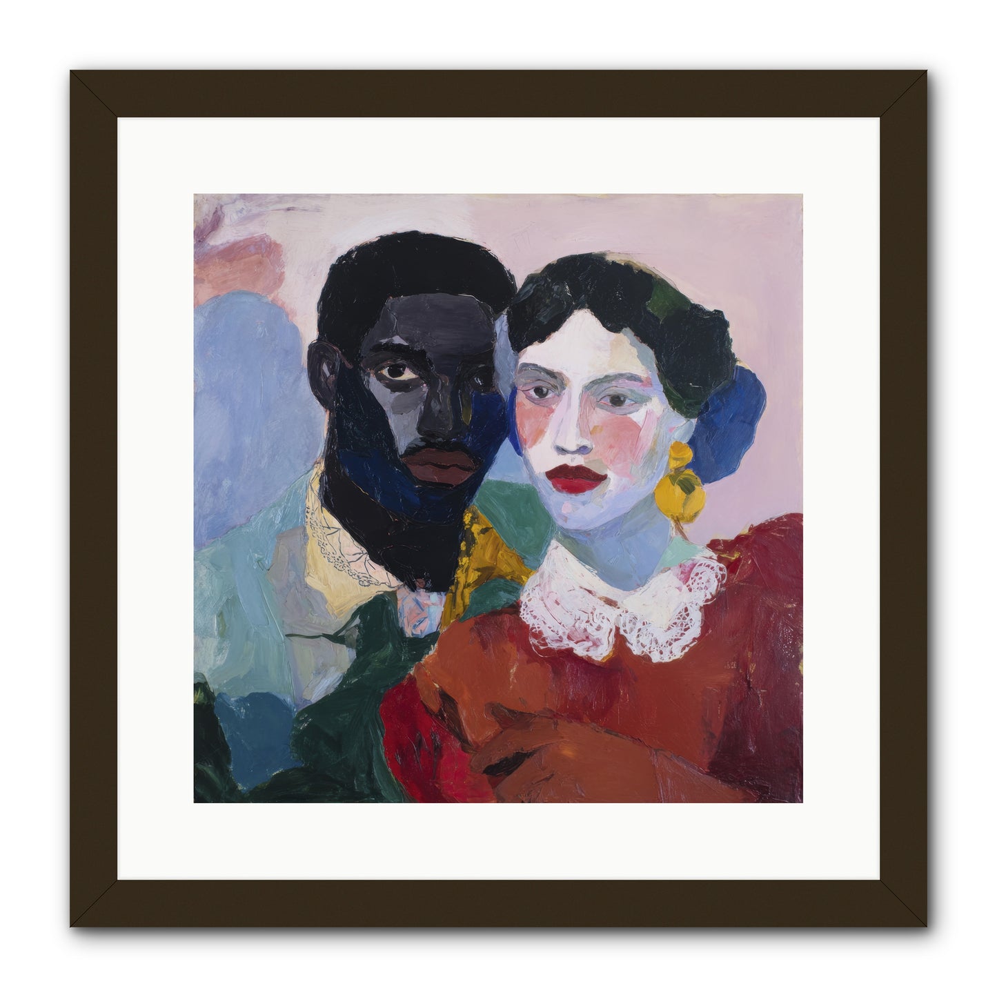 When Vermillion Was Truth -- Framed Print - Black 16x16