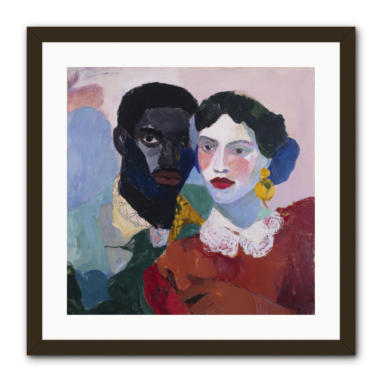 When Vermillion Was Truth -- Framed Print - Black 20x20