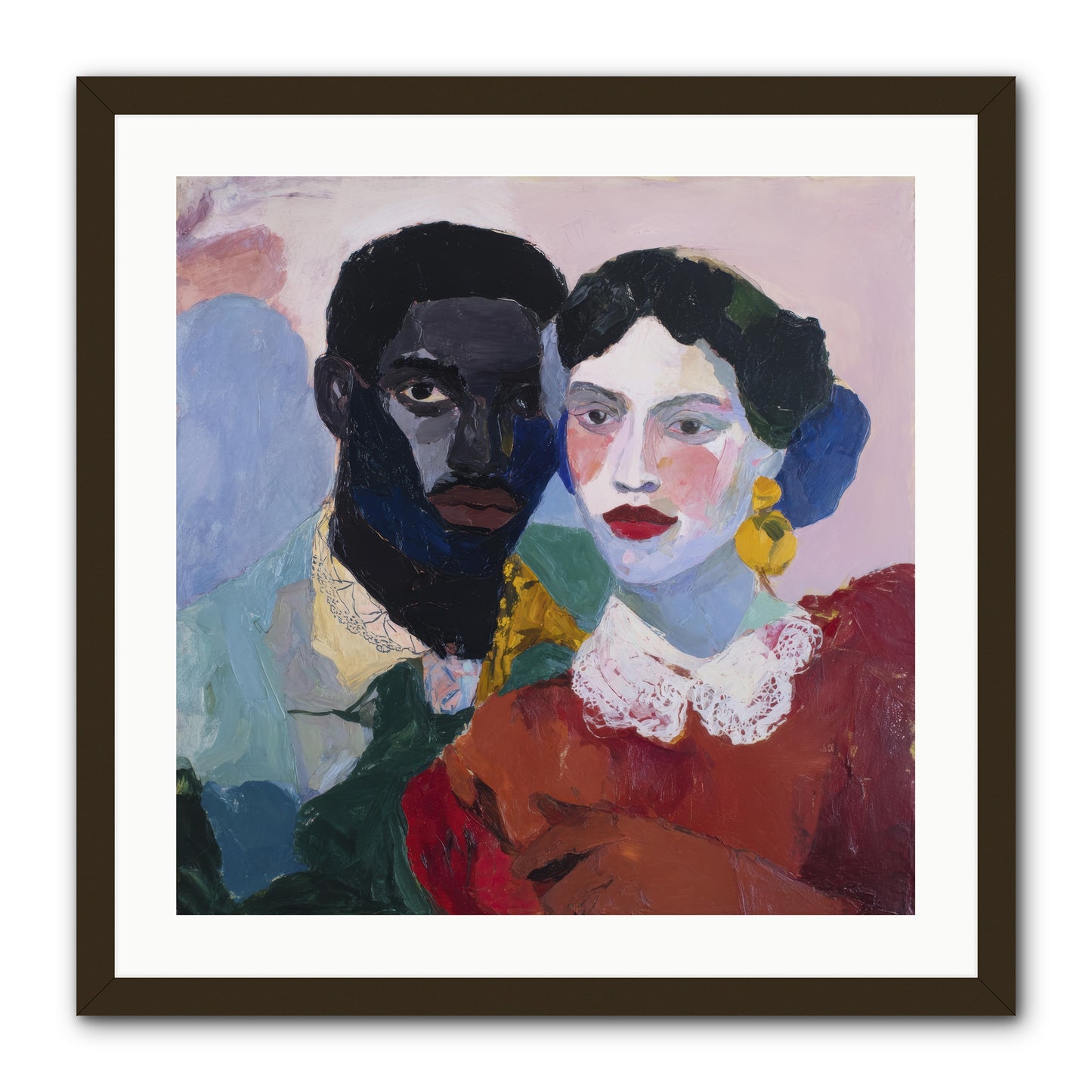 When Vermillion Was Truth -- Framed Print - Black 24x24