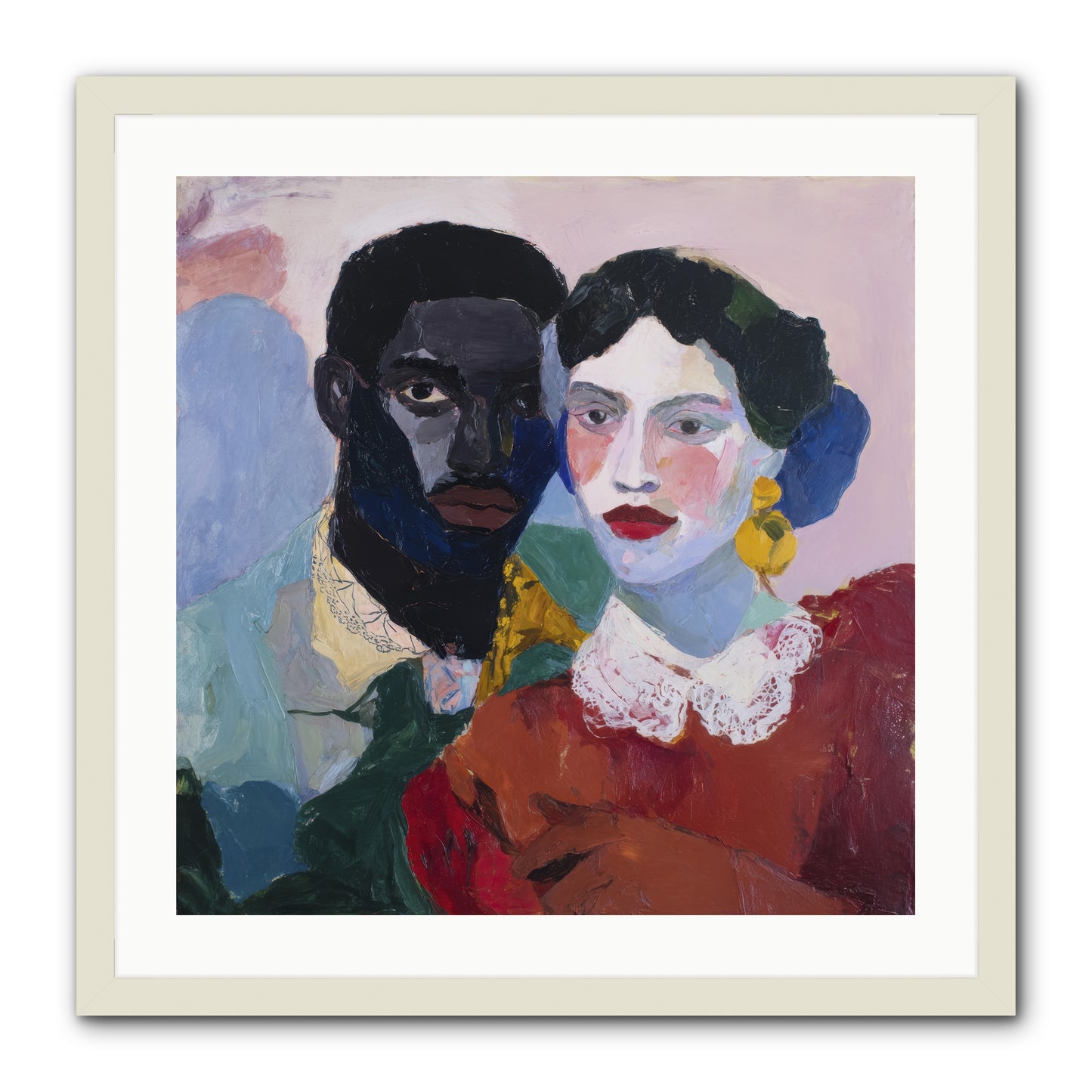 When Vermillion Was Truth -- Framed Print - White 24x24