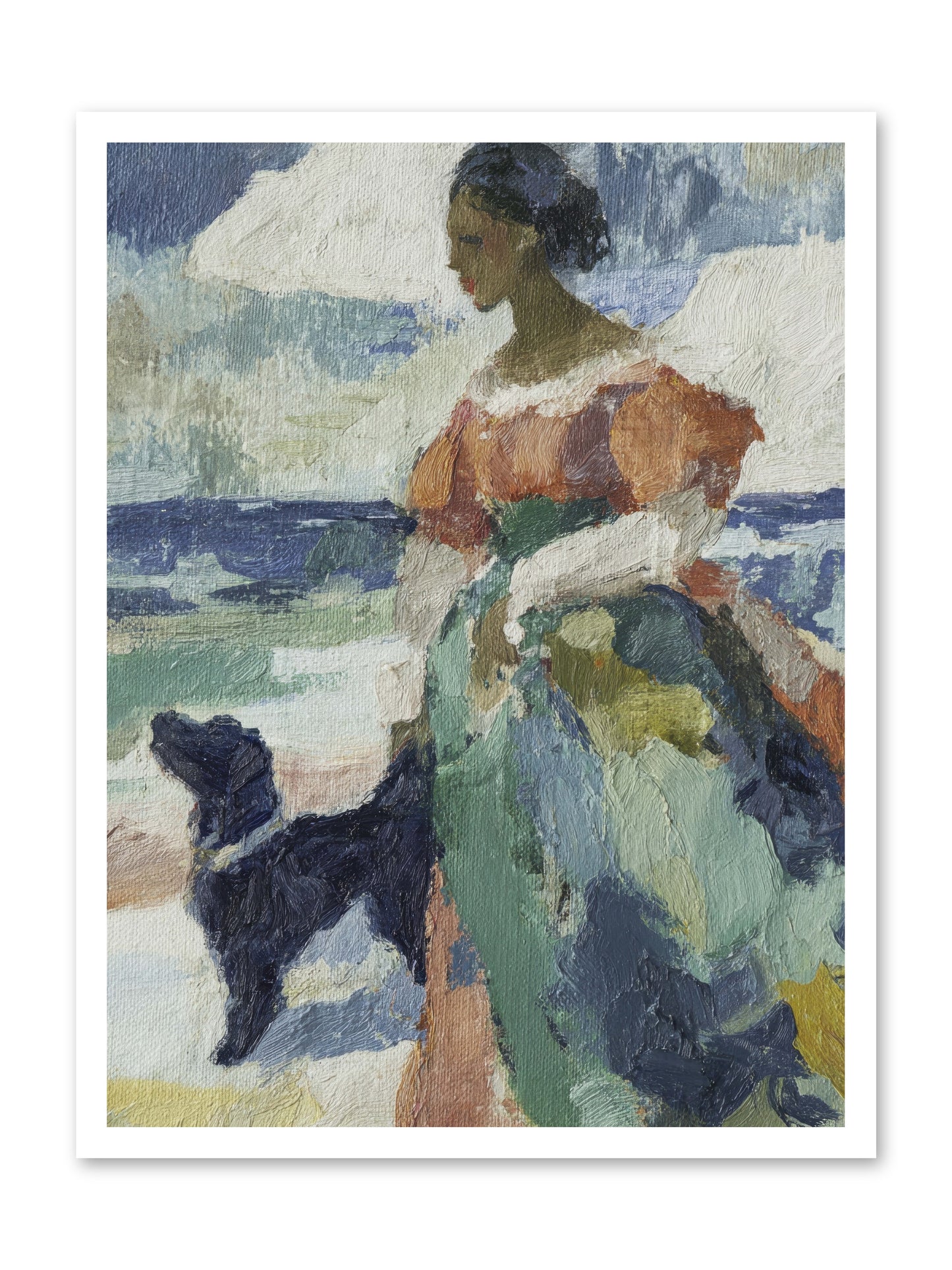 When sky meets water's edge -- Loose Canvas Print 24x32