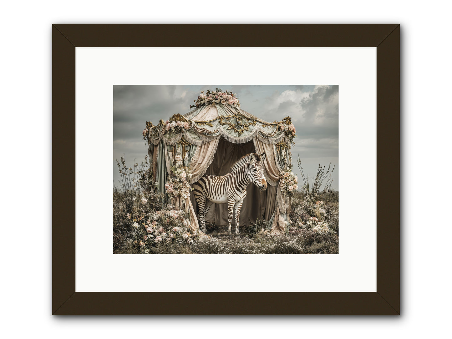 When the Field Remembered Her Name -- Framed Print - Black 12x9