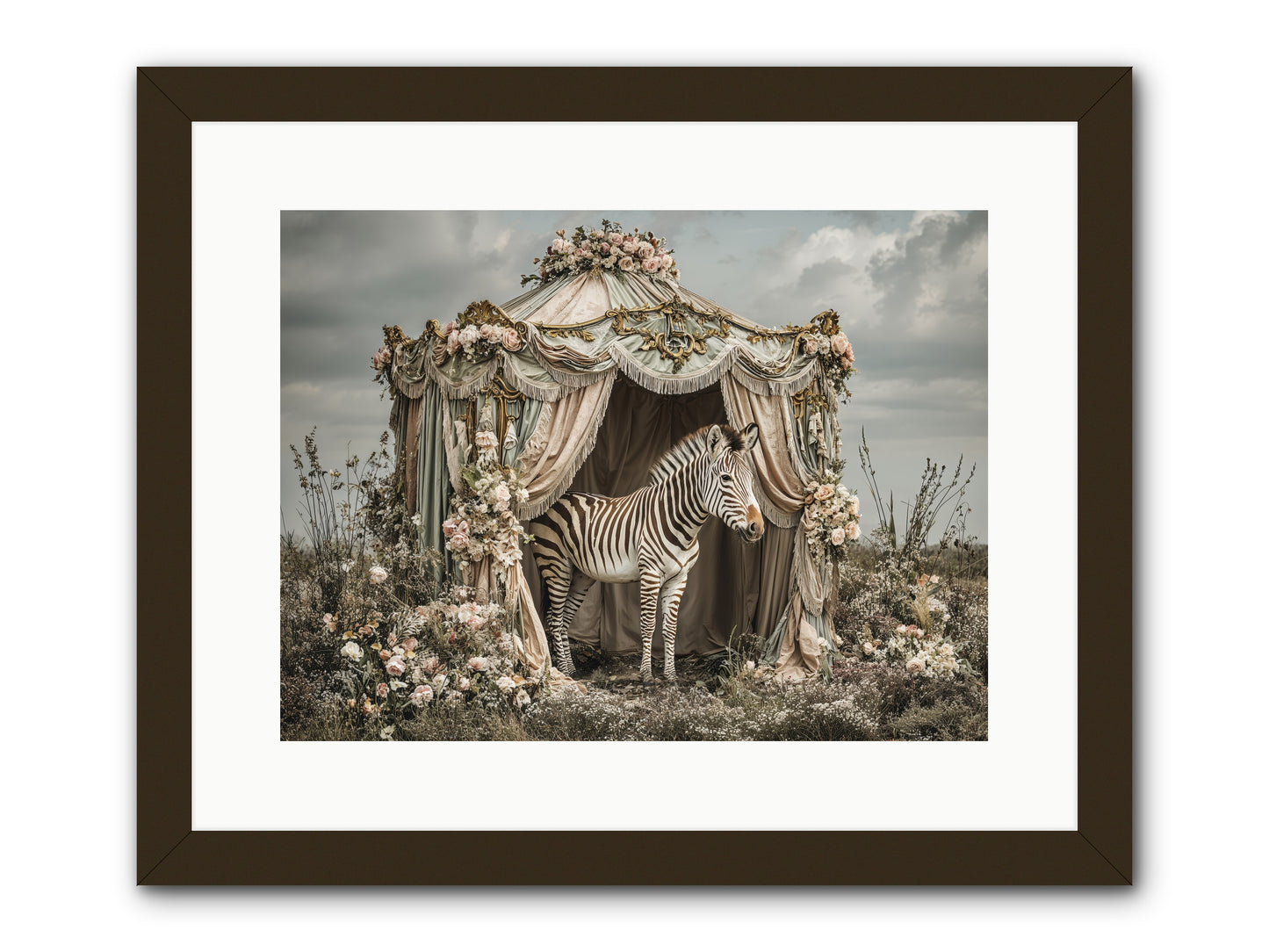 When the Field Remembered Her Name -- Framed Print - Black 16x12