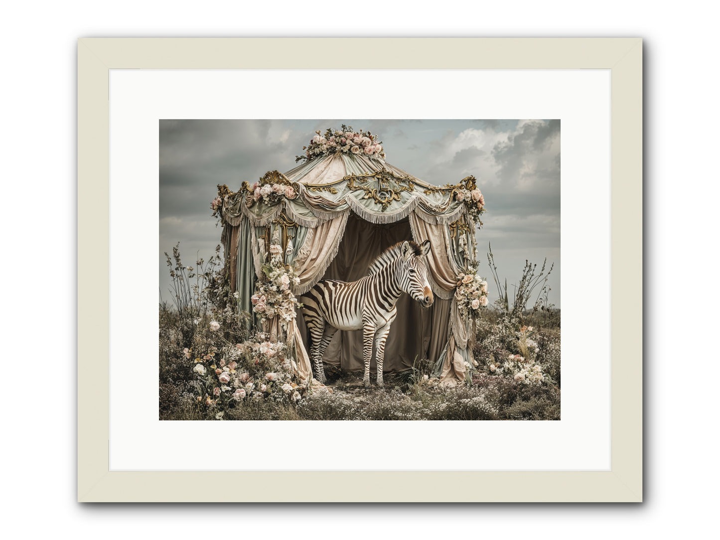 When the Field Remembered Her Name -- Framed Print - White 16x12
