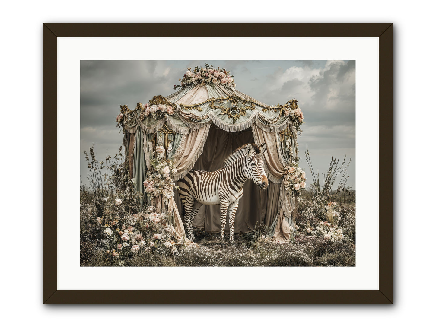 When the Field Remembered Her Name -- Framed Print - Black 24x18