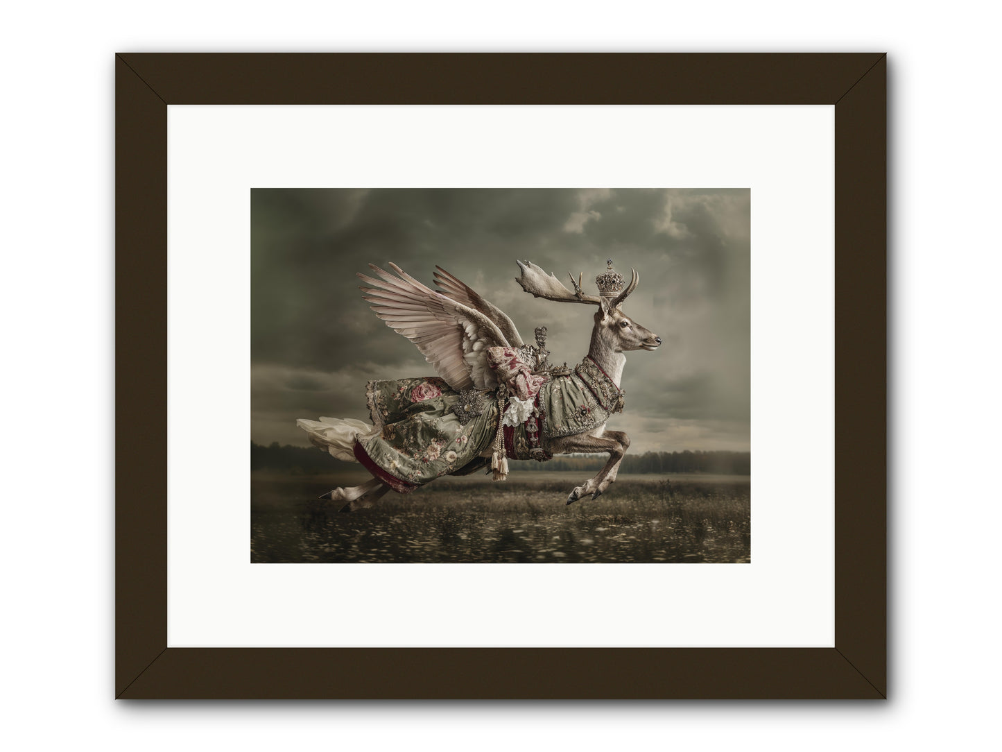 When the Orchard Slept -- Framed Print - Black 12x9