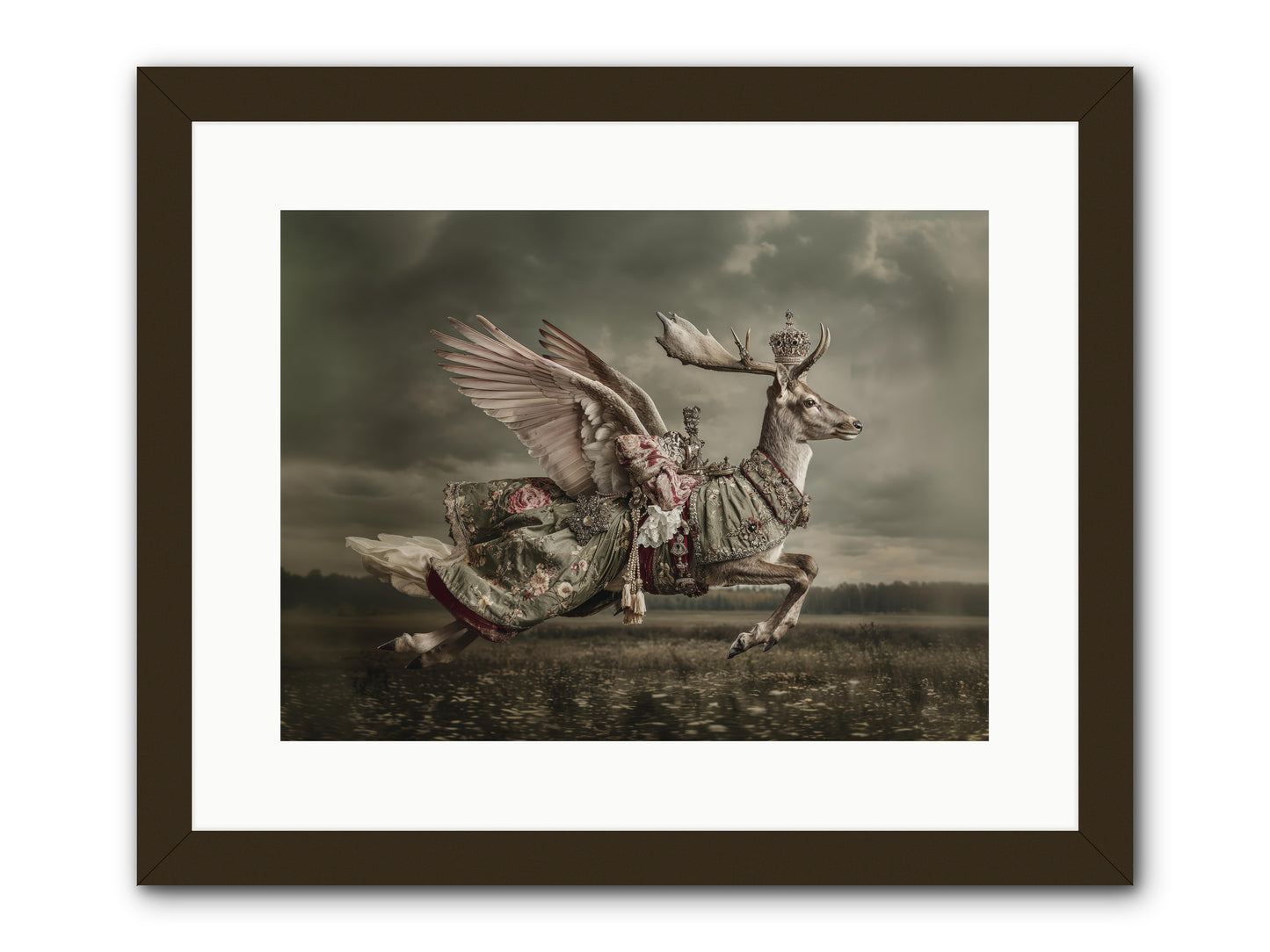 When the Orchard Slept -- Framed Print - Black 16x12