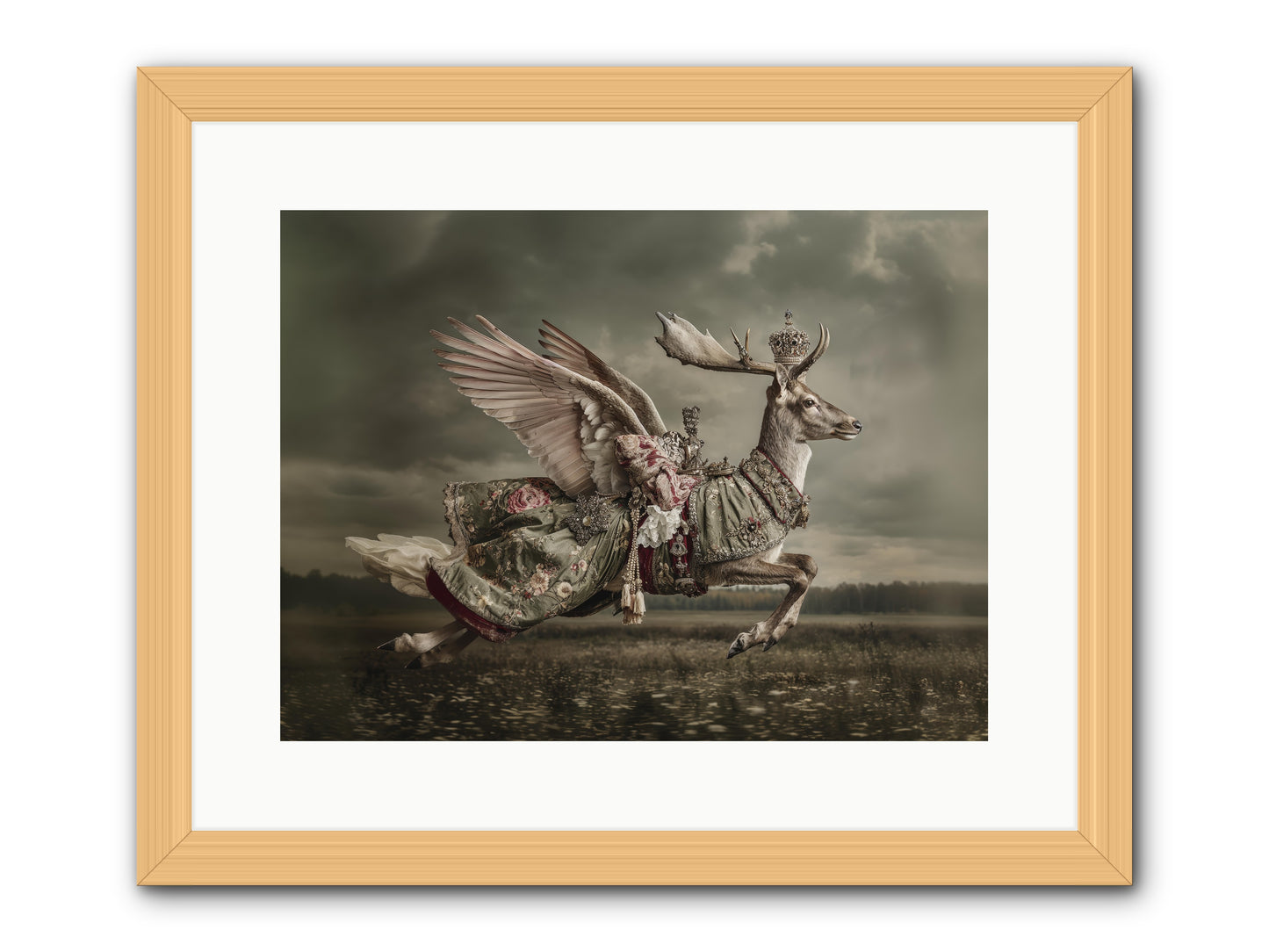 When the Orchard Slept -- Framed Print - Natural 16x12