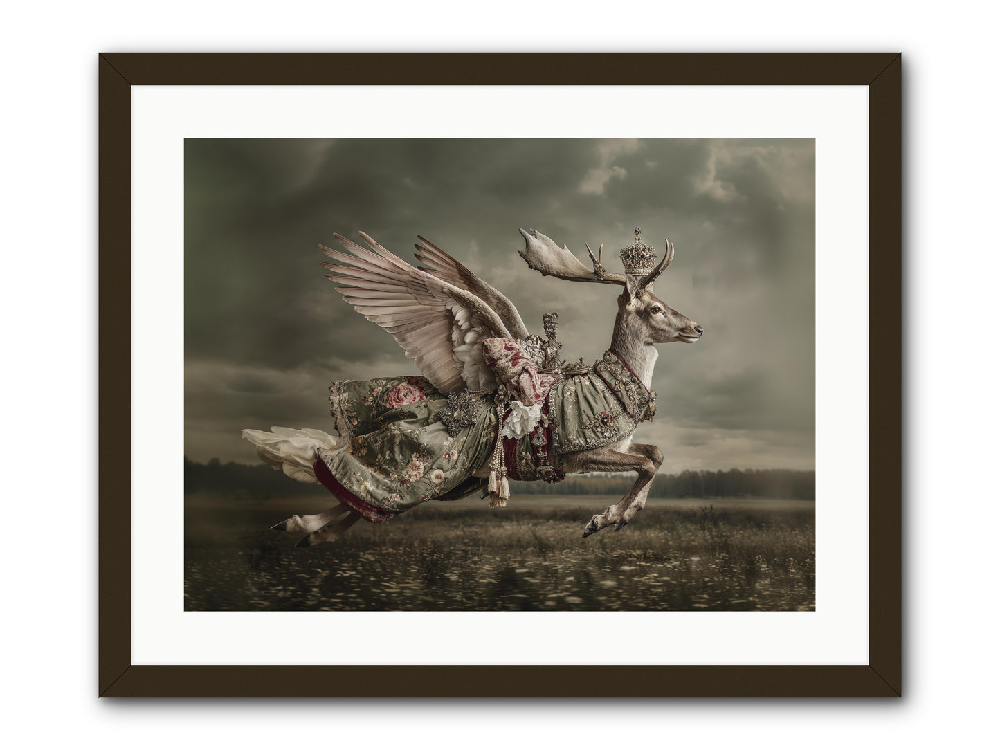 When the Orchard Slept -- Framed Print - Black 24x18