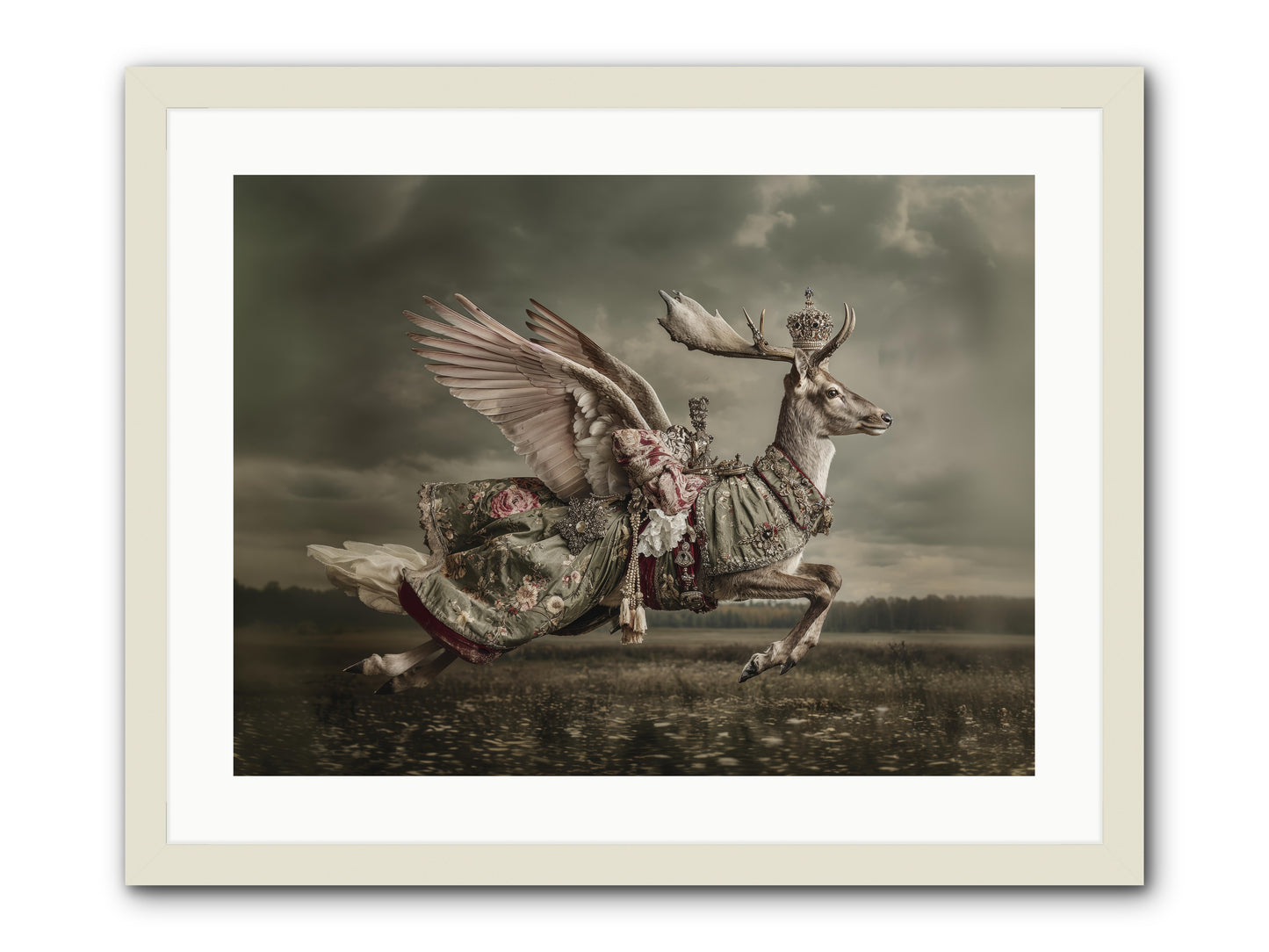 When the Orchard Slept -- Framed Print - White 24x18
