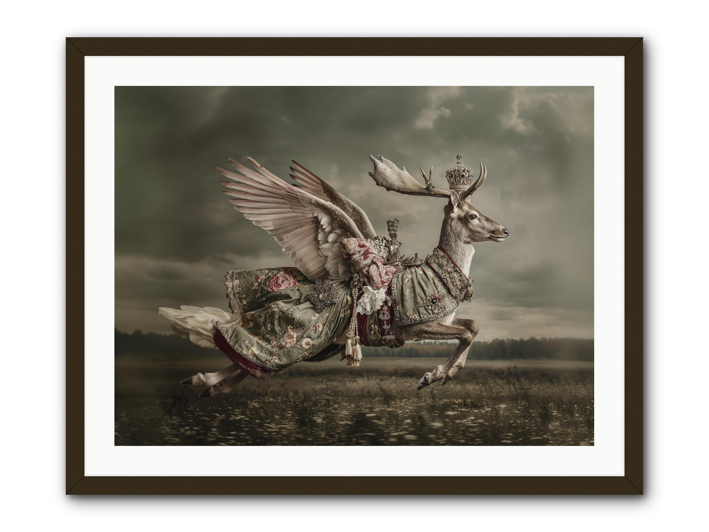 When the Orchard Slept -- Framed Print - Black 32x24