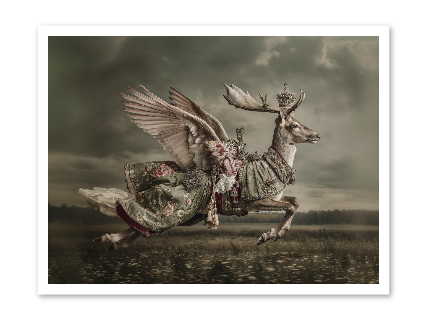When the Orchard Slept -- Loose Canvas Print 32x24
