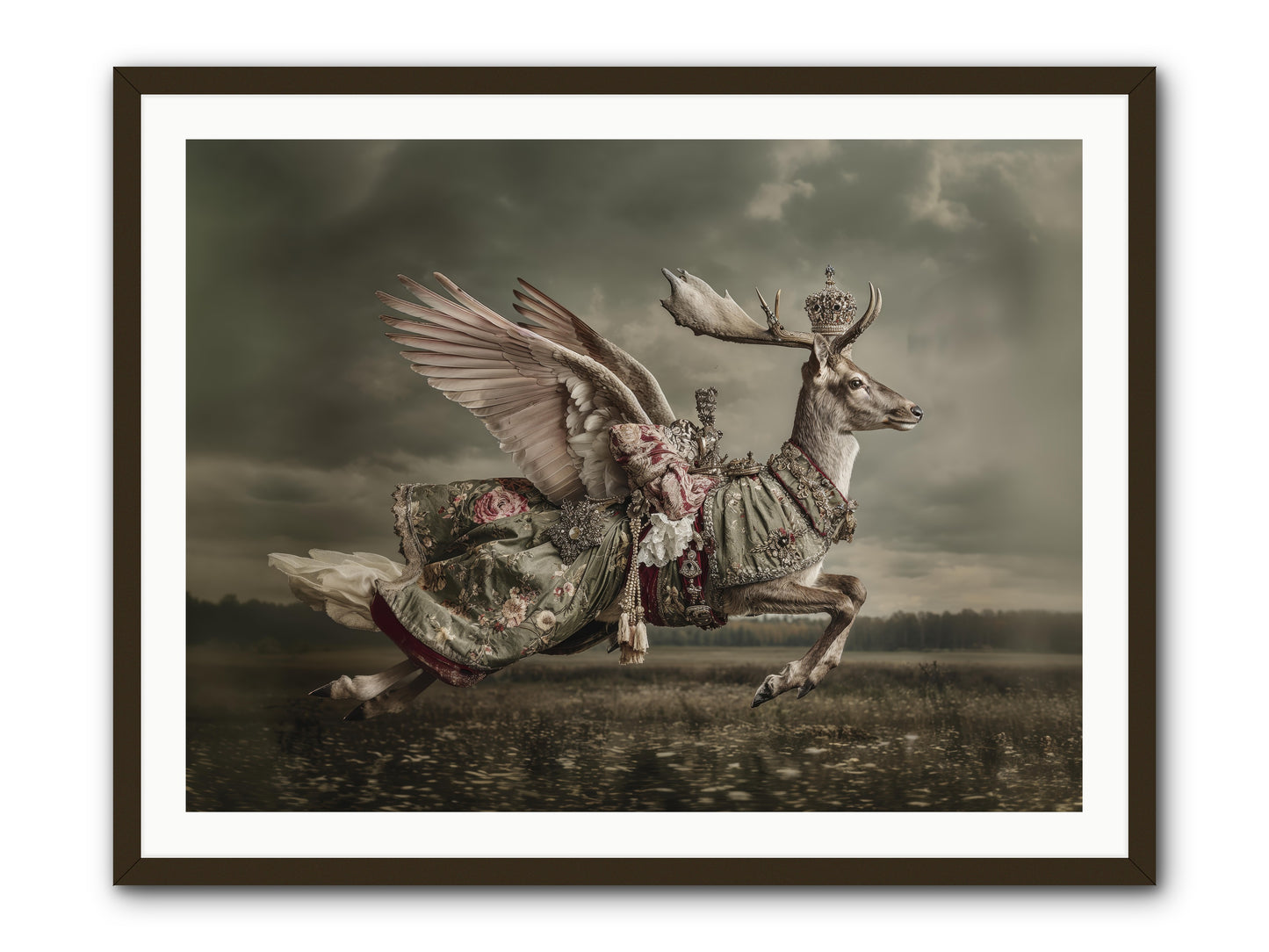 When the Orchard Slept -- Framed Print - Black 40x30