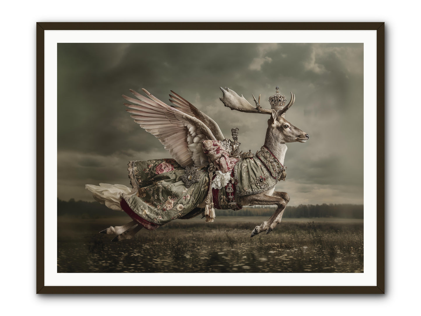 When the Orchard Slept -- Framed Print - Black 48x36