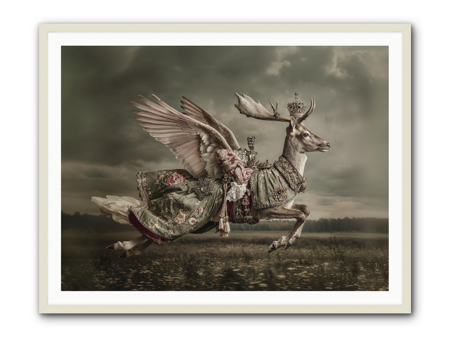 When the Orchard Slept -- Framed Print - White 48x36
