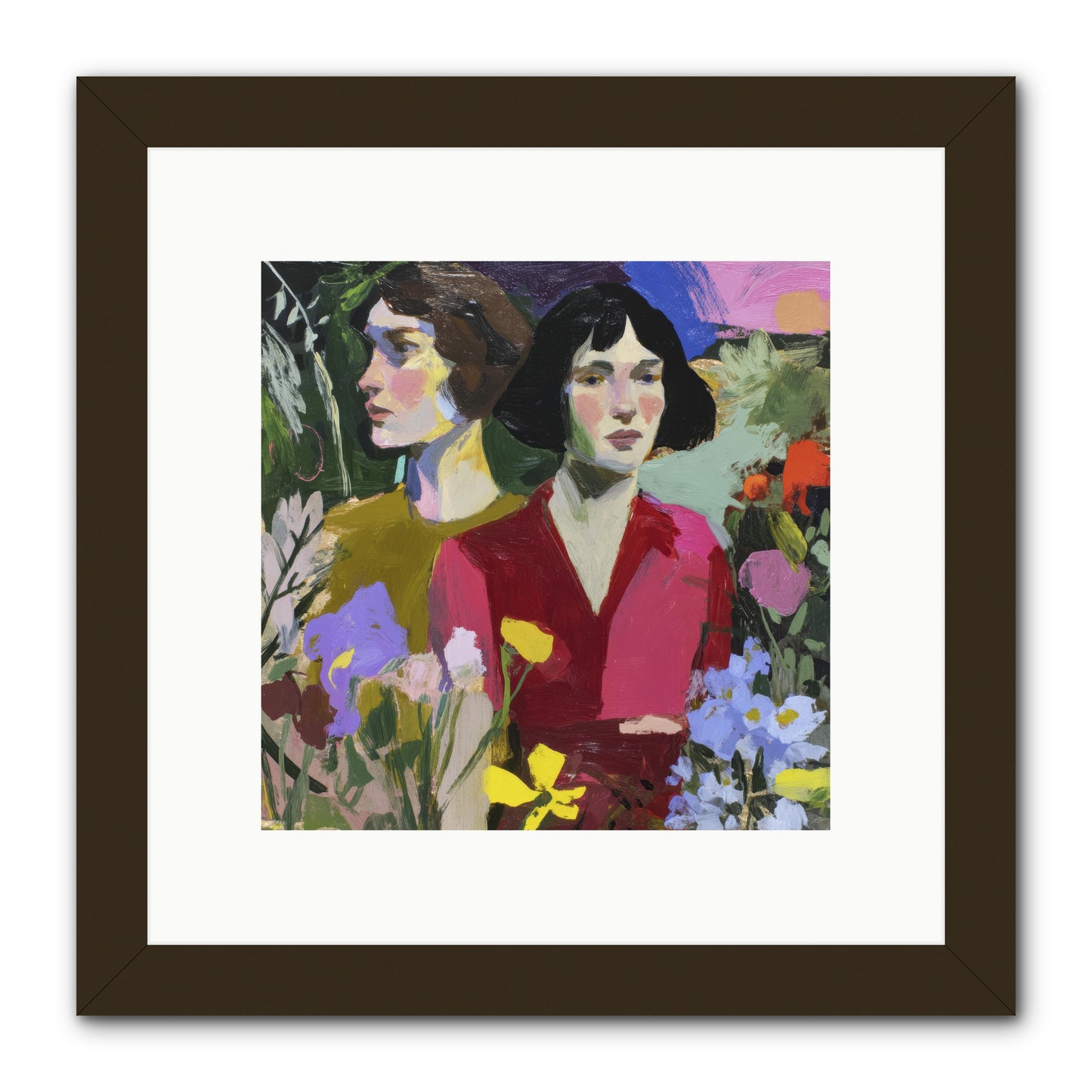 When the Sea Belonged to Us -- Framed Print - Black 10x10