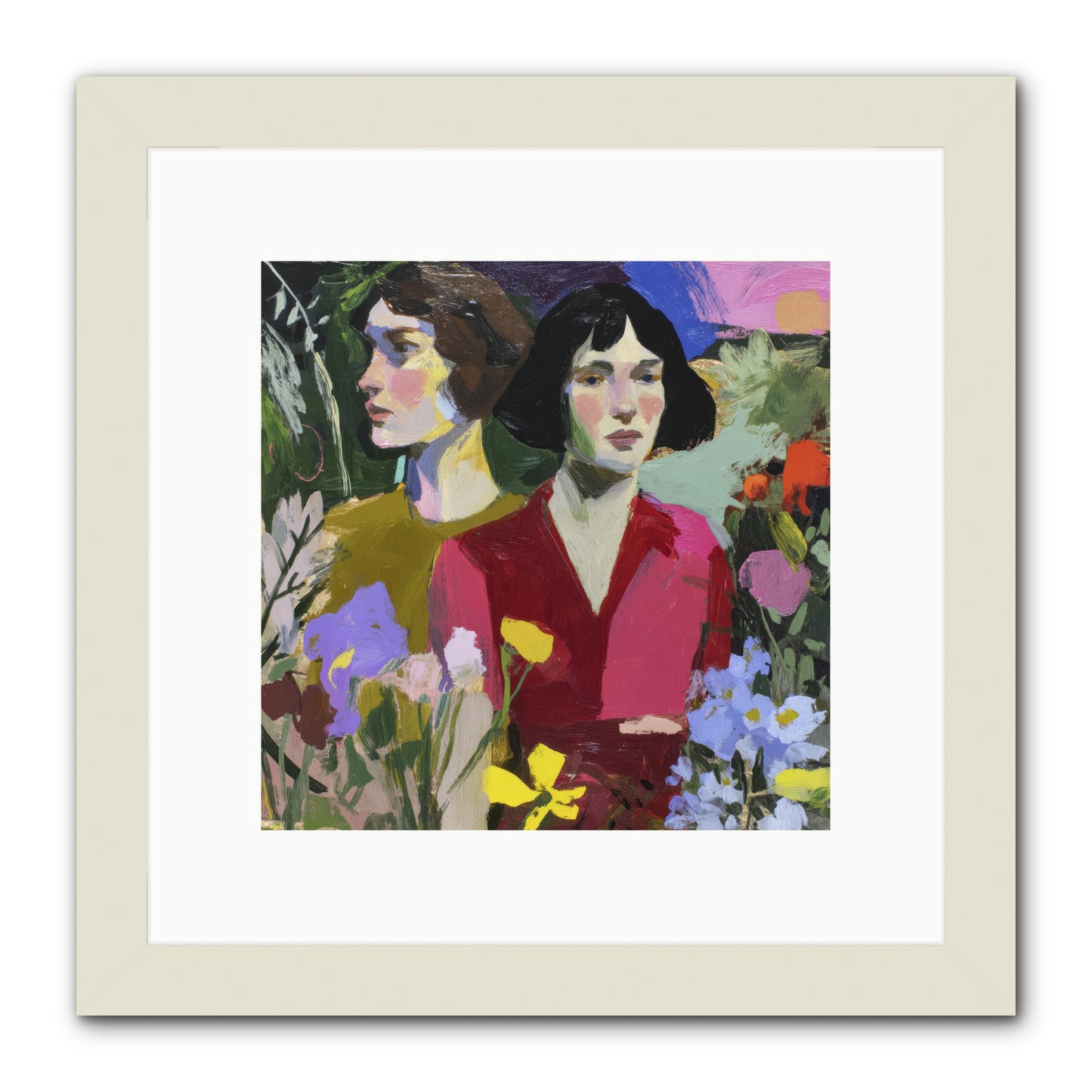 When the Sea Belonged to Us -- Framed Print - White 10x10