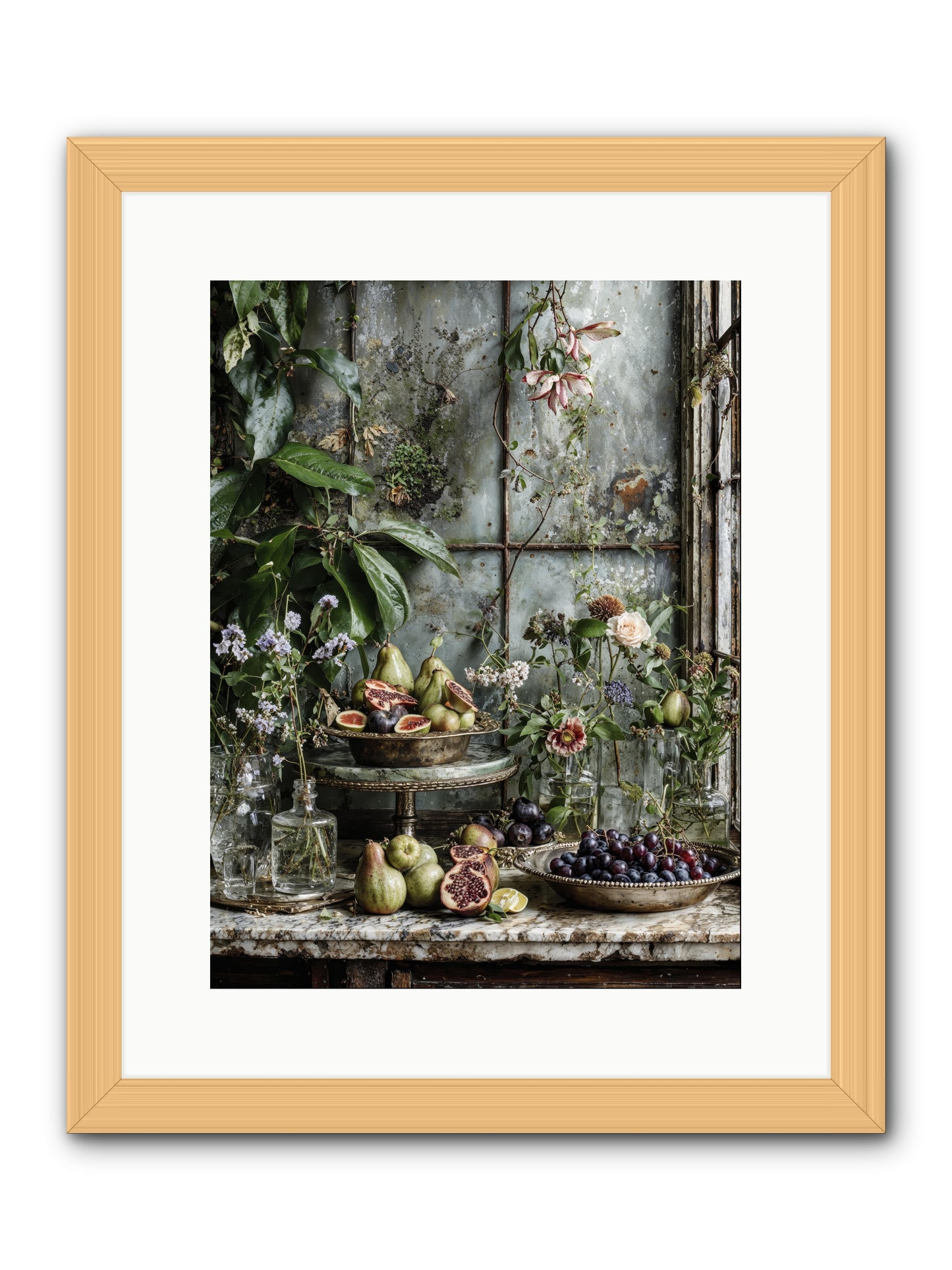 When time stops mattering -- Framed Print - Natural 12x16