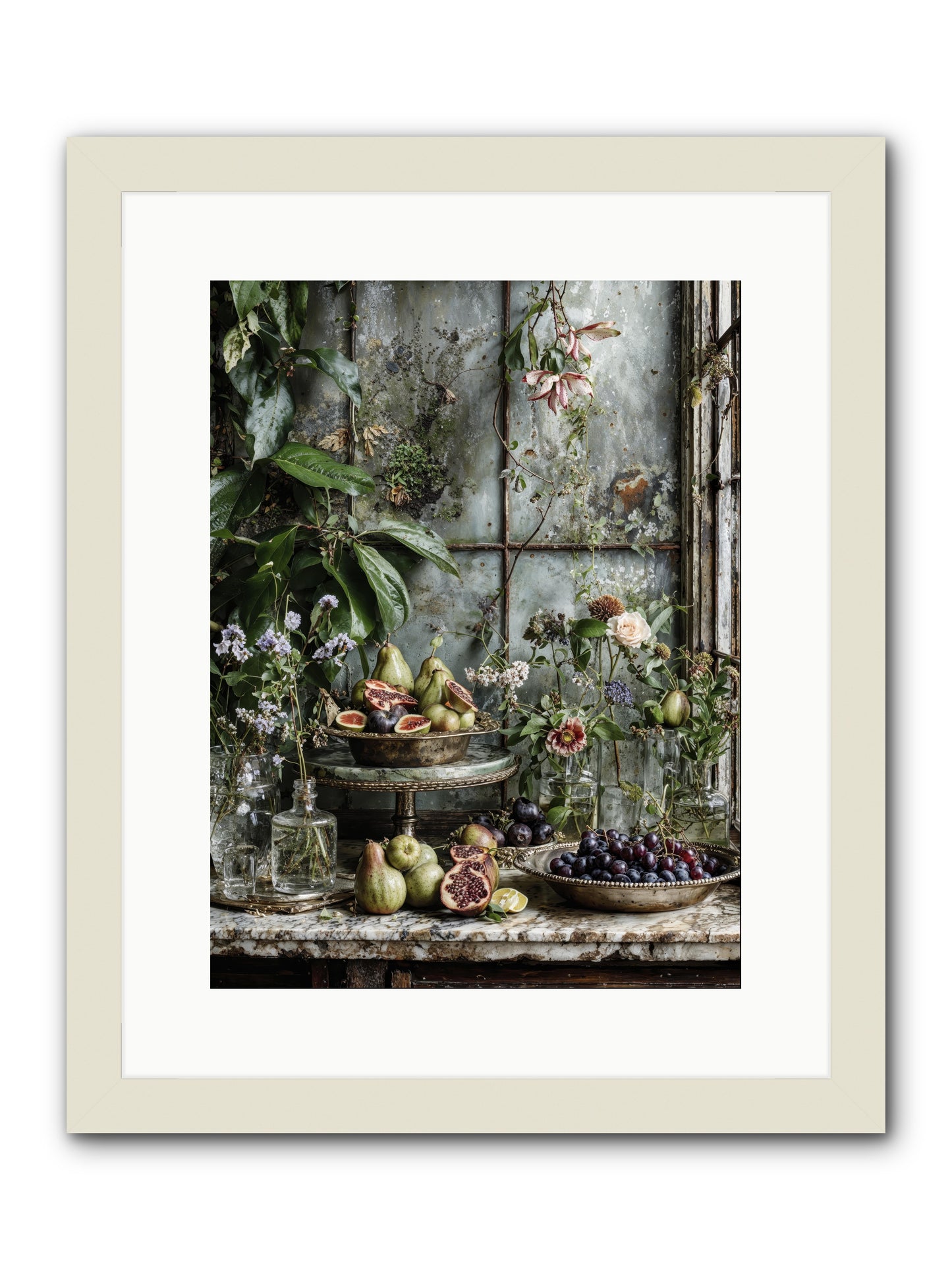 When time stops mattering -- Framed Print - White 12x16