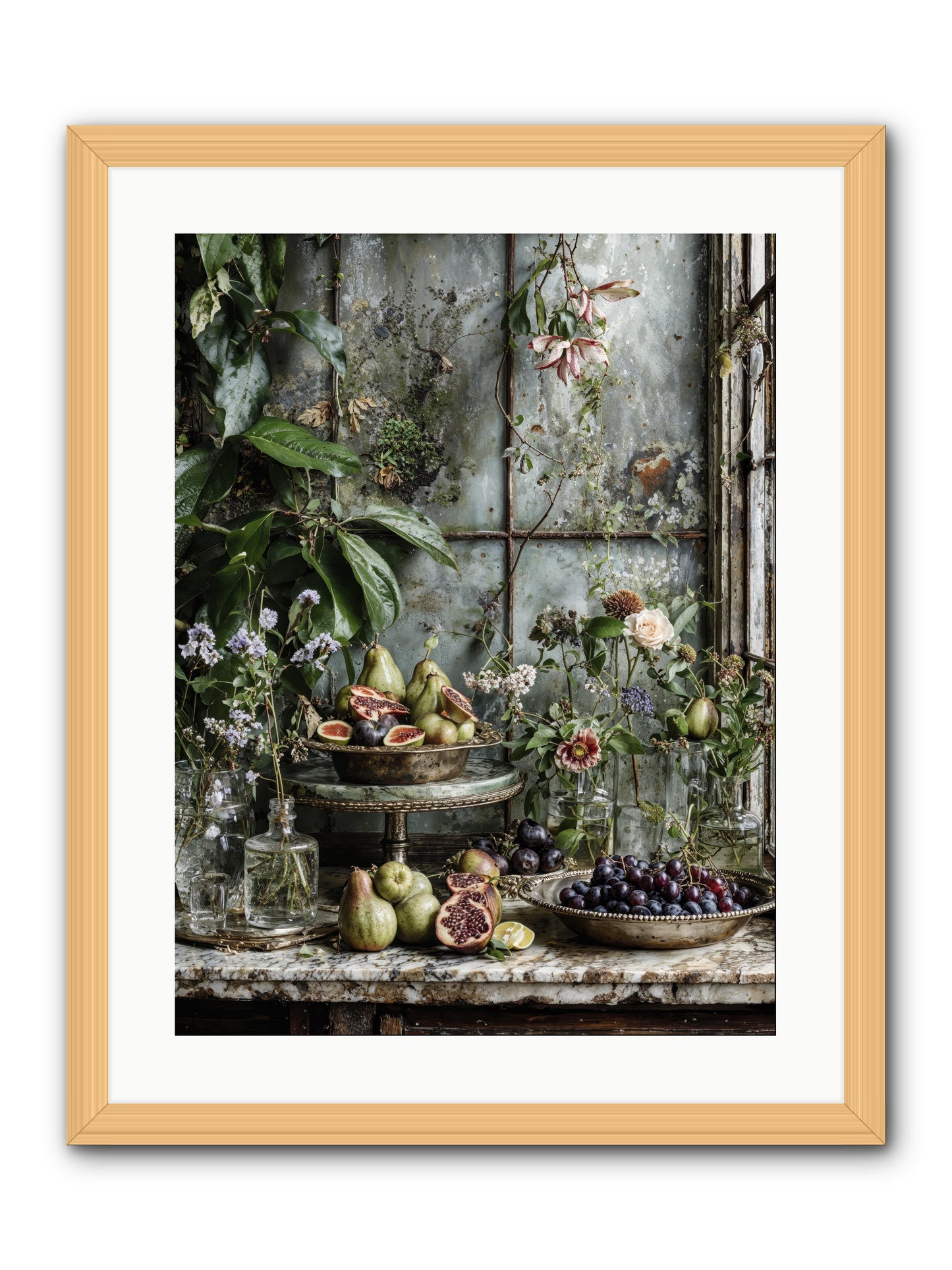When time stops mattering -- Framed Print - Natural 18x24