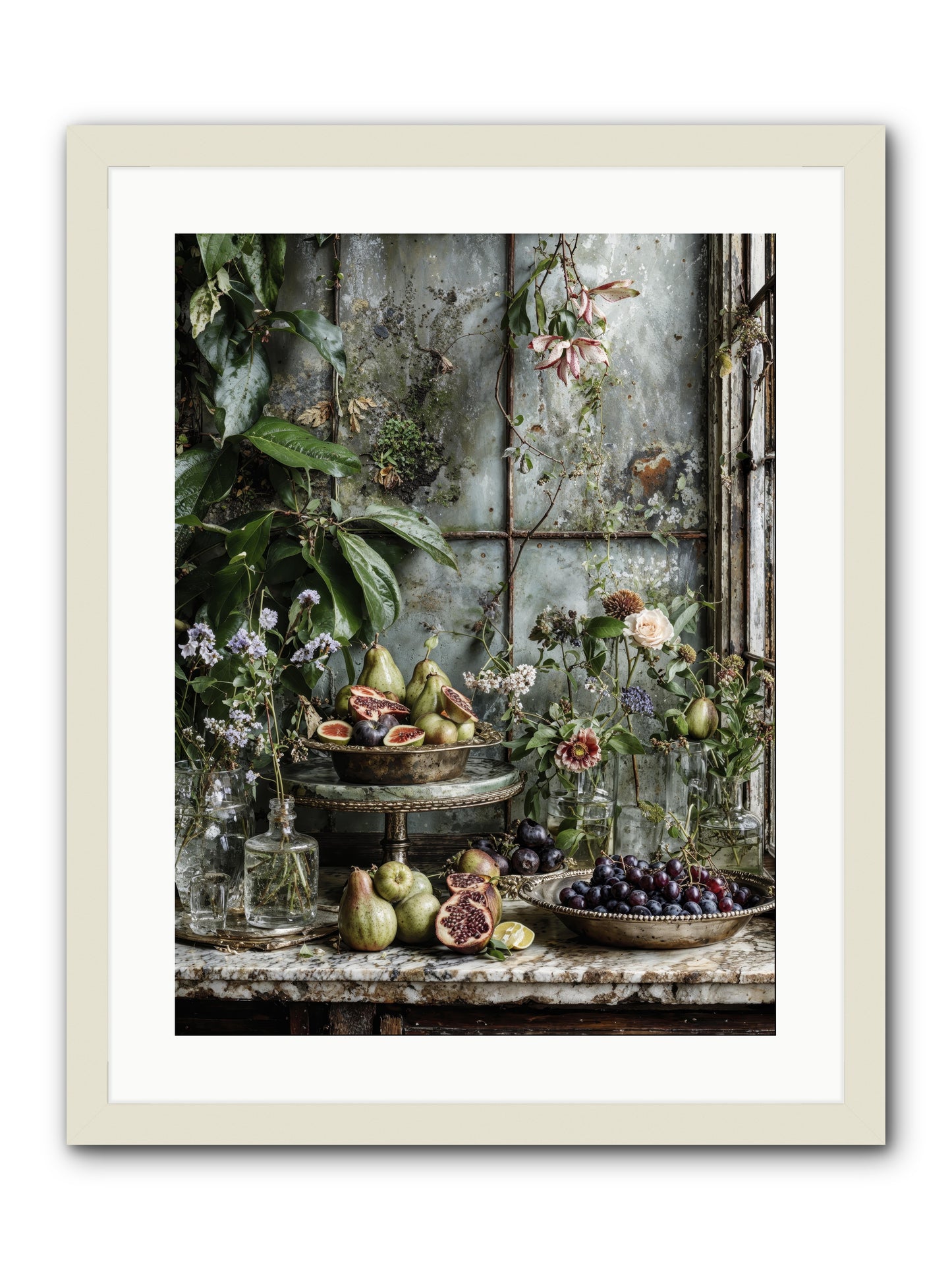 When time stops mattering -- Framed Print - White 18x24