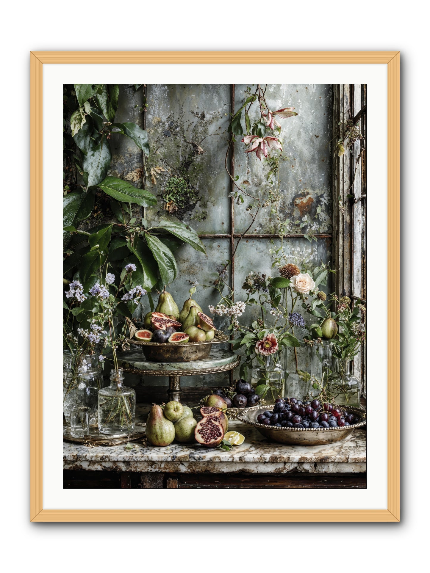 When time stops mattering -- Framed Print - Natural 30x40