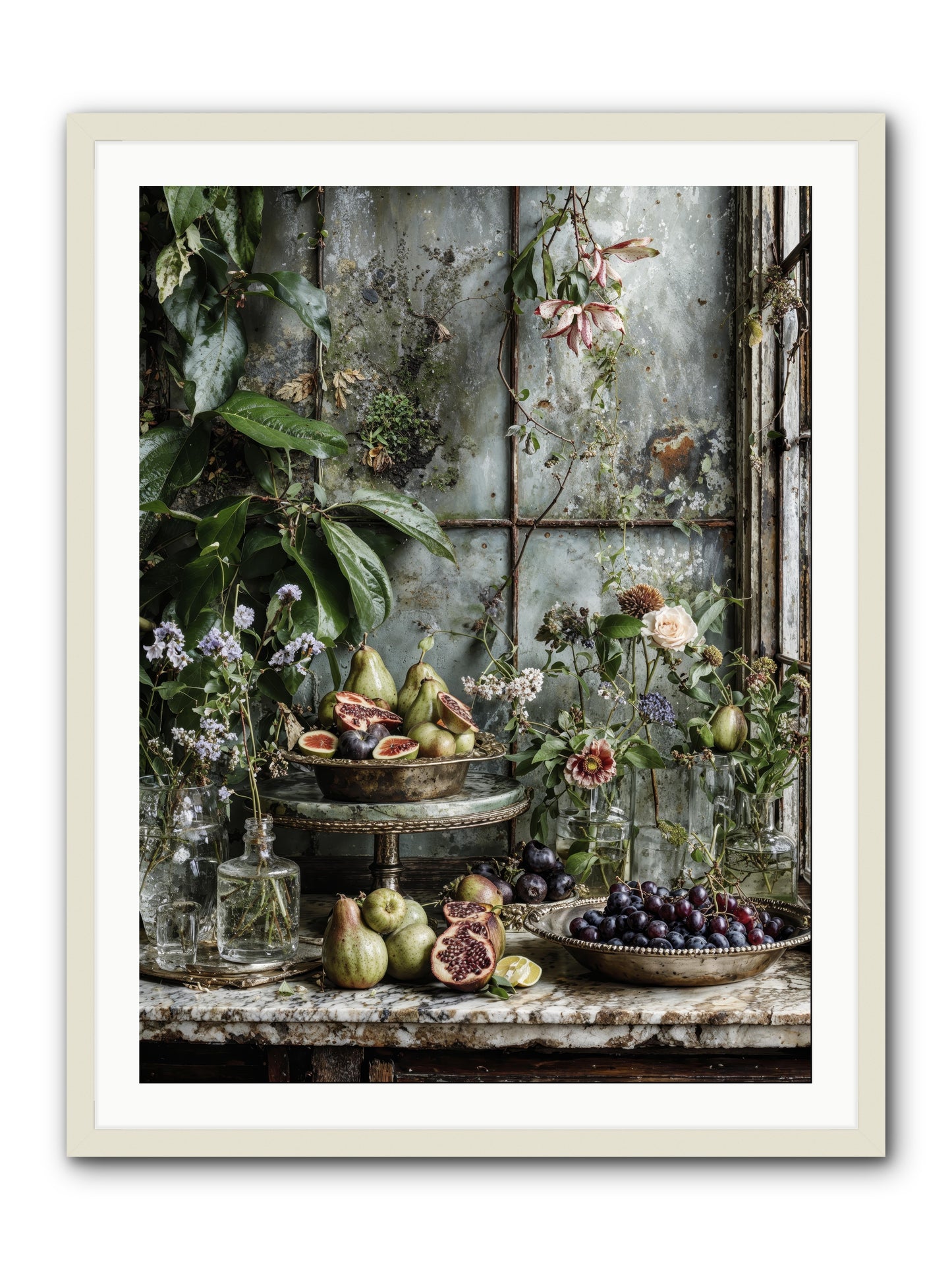 When time stops mattering -- Framed Print - White 30x40