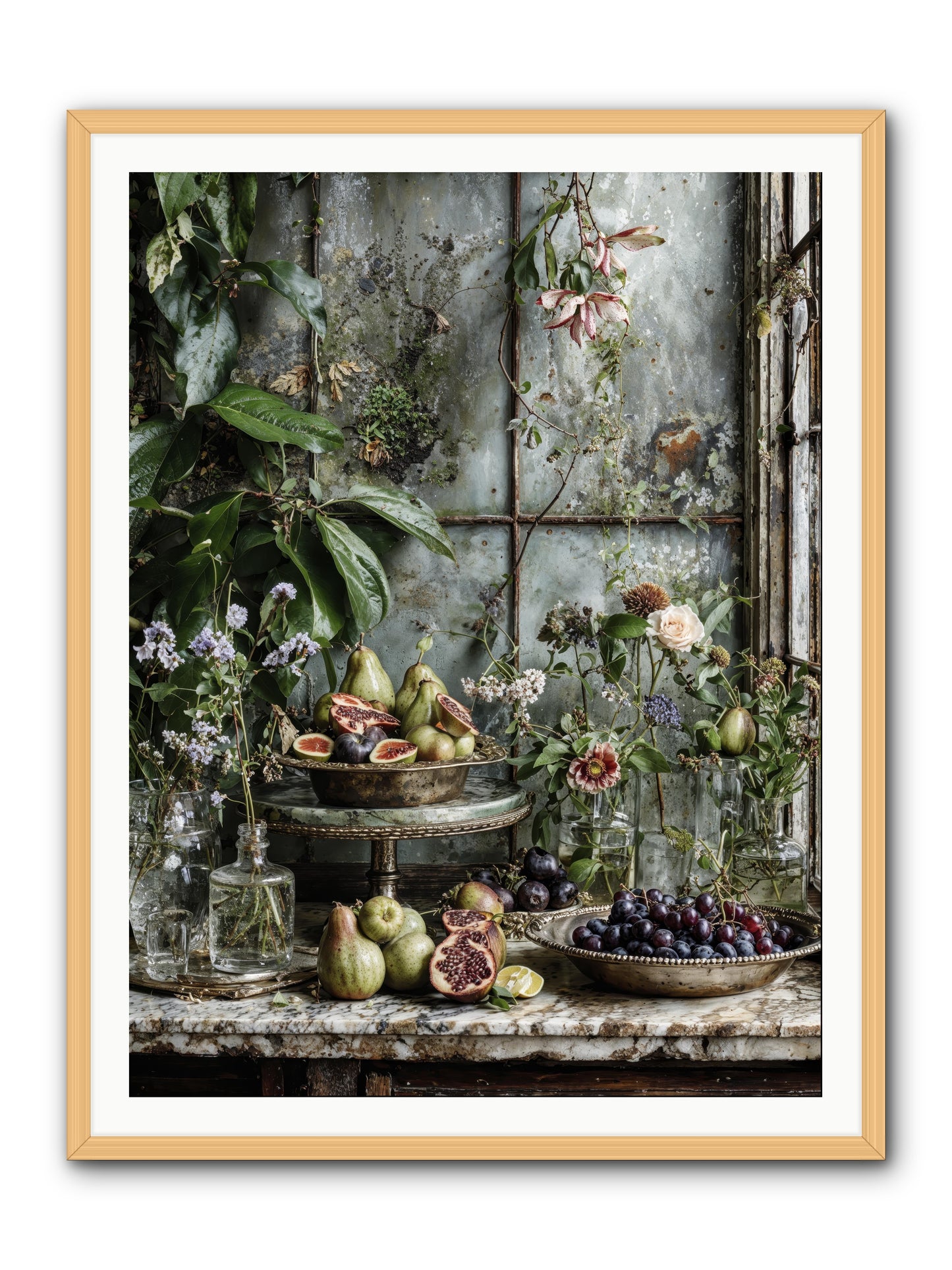 When time stops mattering -- Framed Print - Natural 36x48