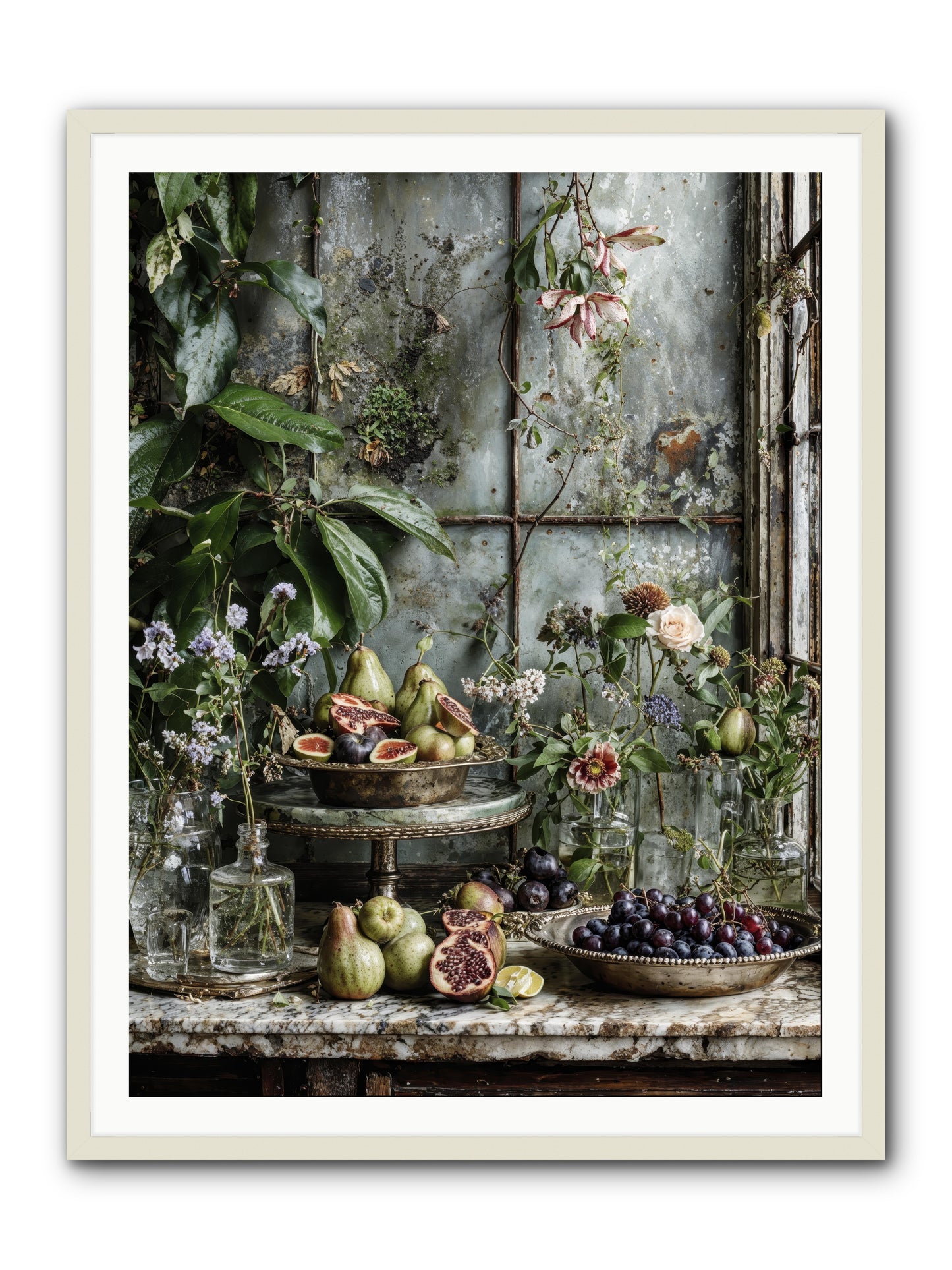 When time stops mattering -- Framed Print - White 36x48