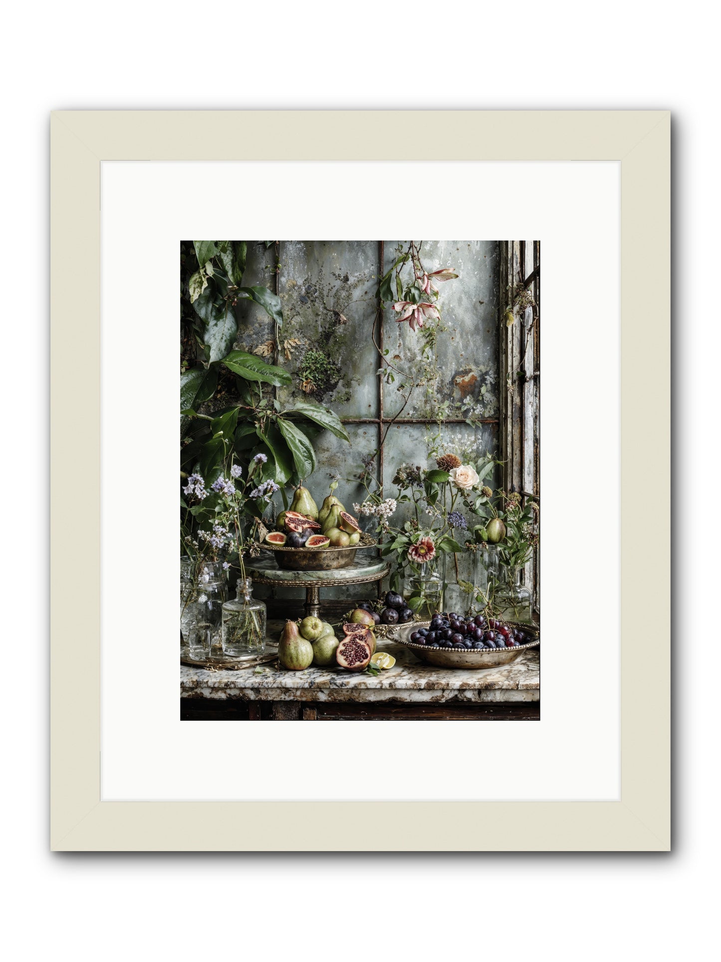 When time stops mattering -- Framed Print - White 9x12