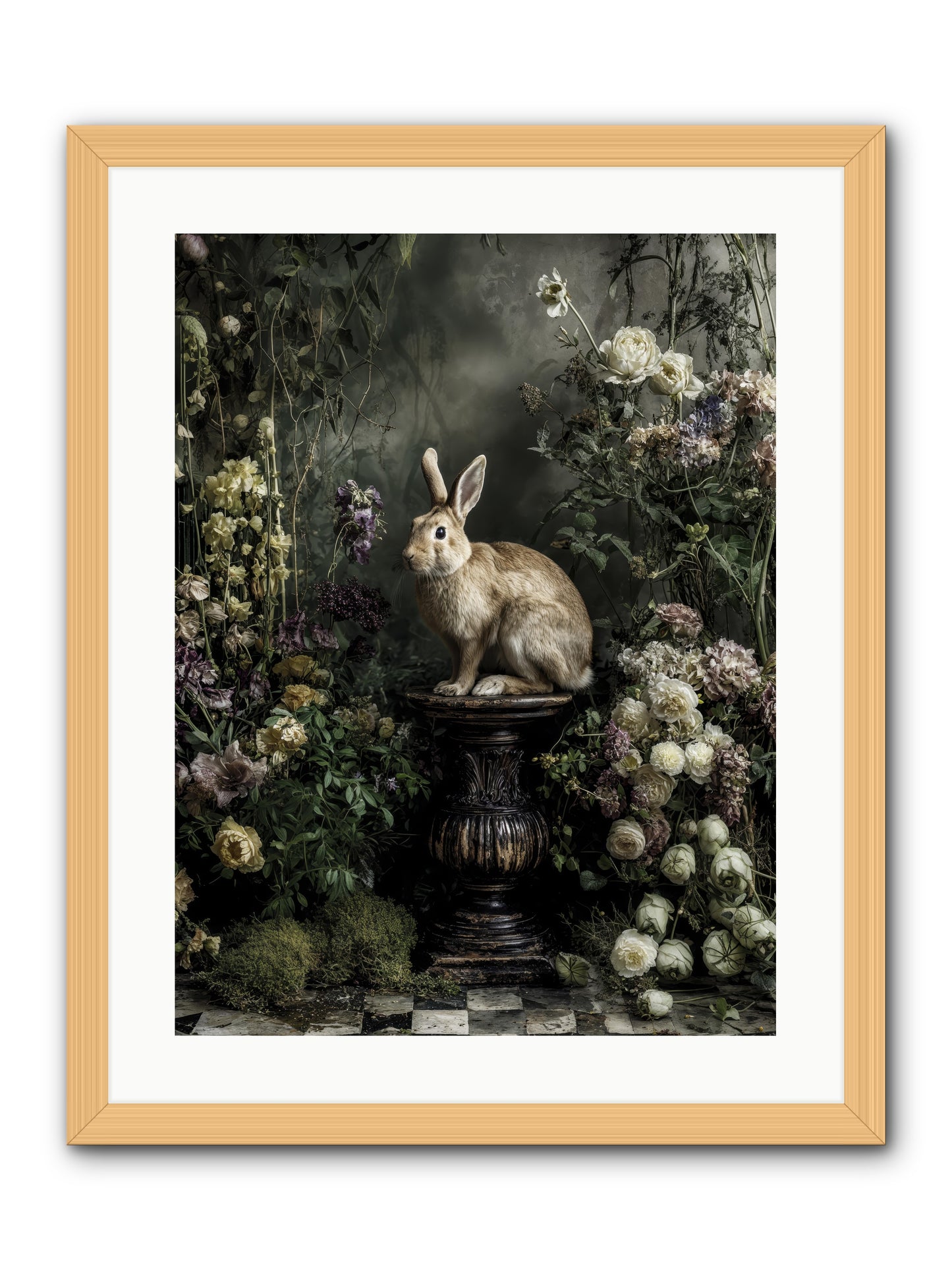 Where Angels Converge -- Framed Print - Natural 18x24