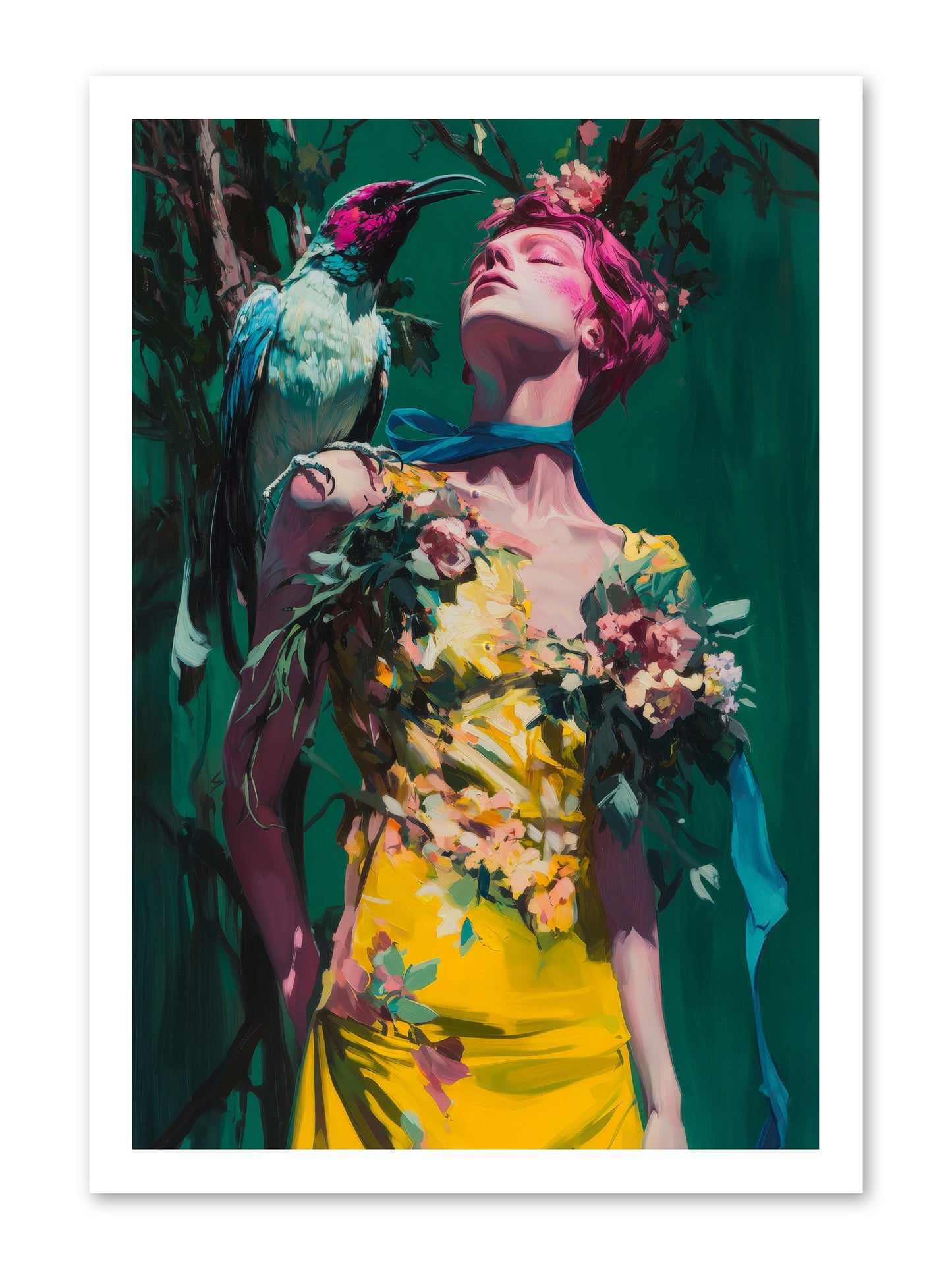 Where Feathers Tell Fortunes -- Paper Print 16x24