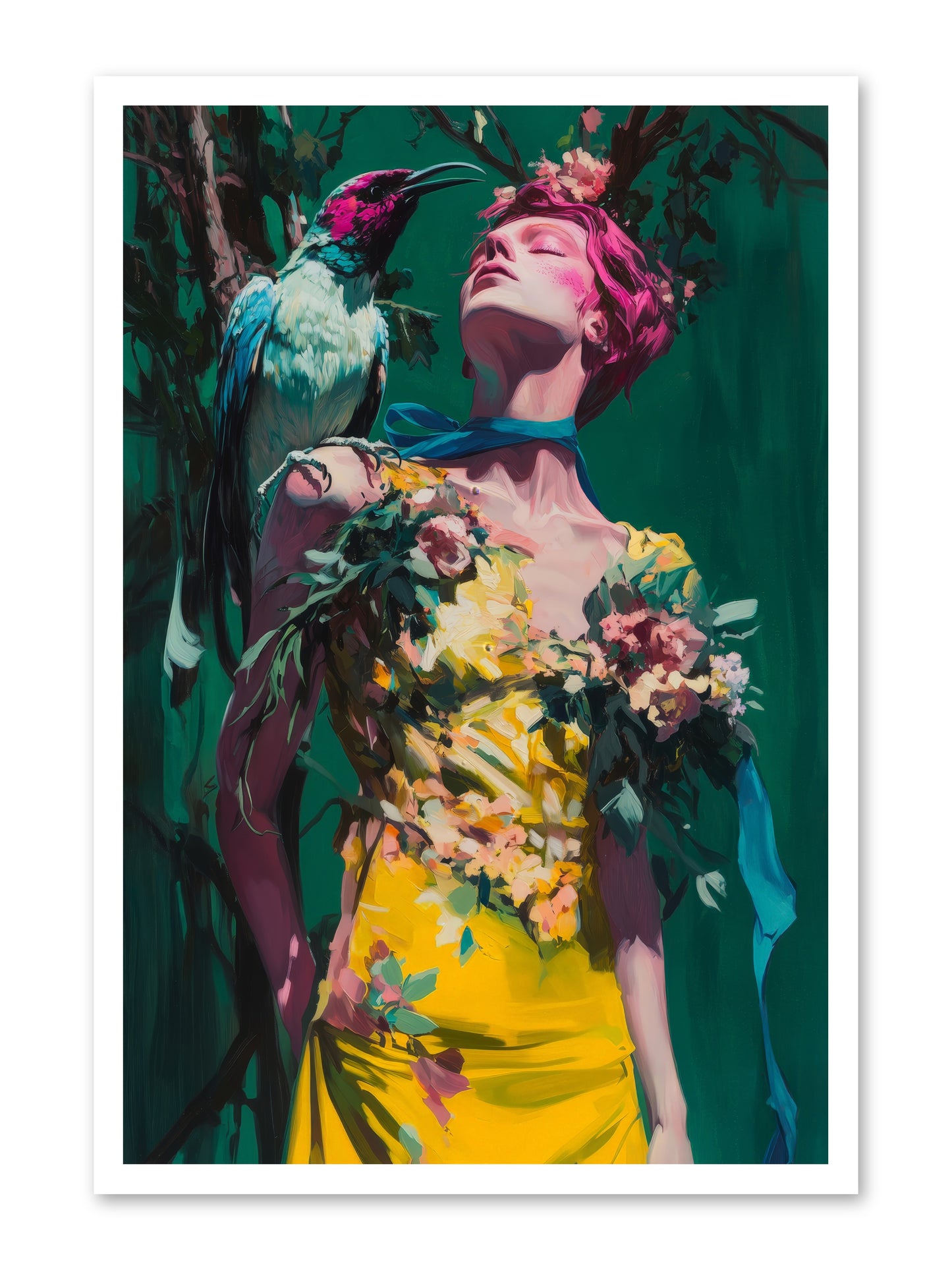 Where Feathers Tell Fortunes -- Loose Canvas Print 24x36