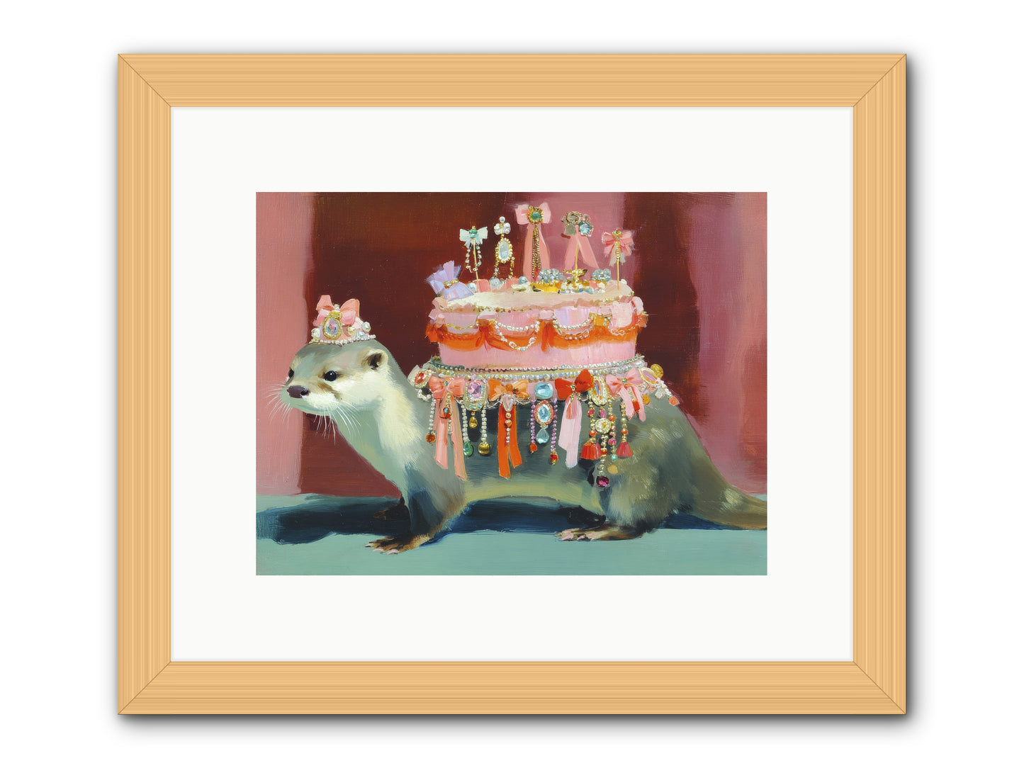 Where Joy Lives Forever -- Framed Print - Natural 12x9