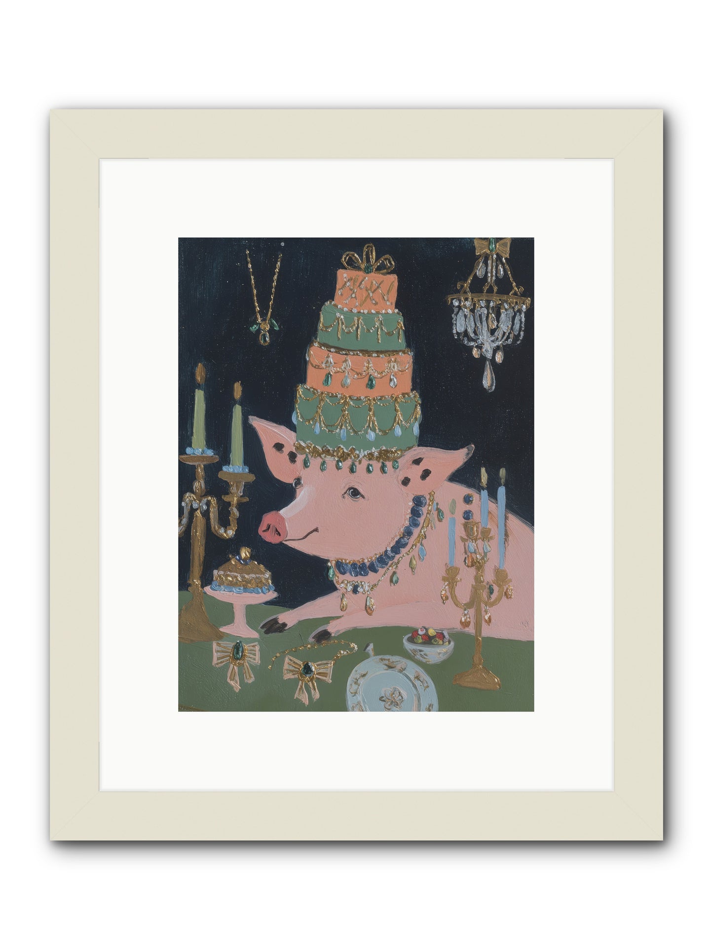 Where Joy Resides -- Framed Print - White 9x12