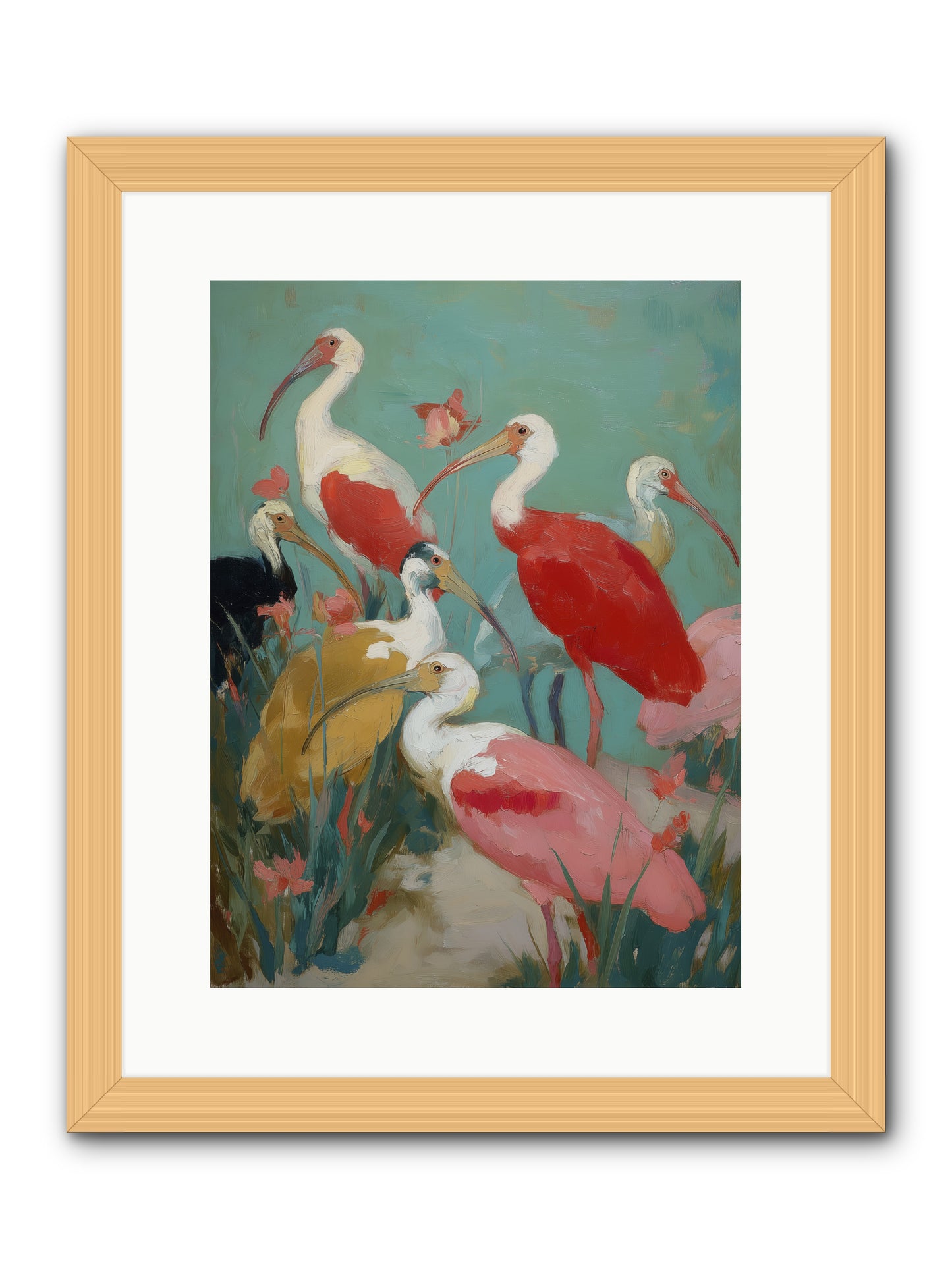 Where Land Meets Sea -- Framed Print - Natural 12x16