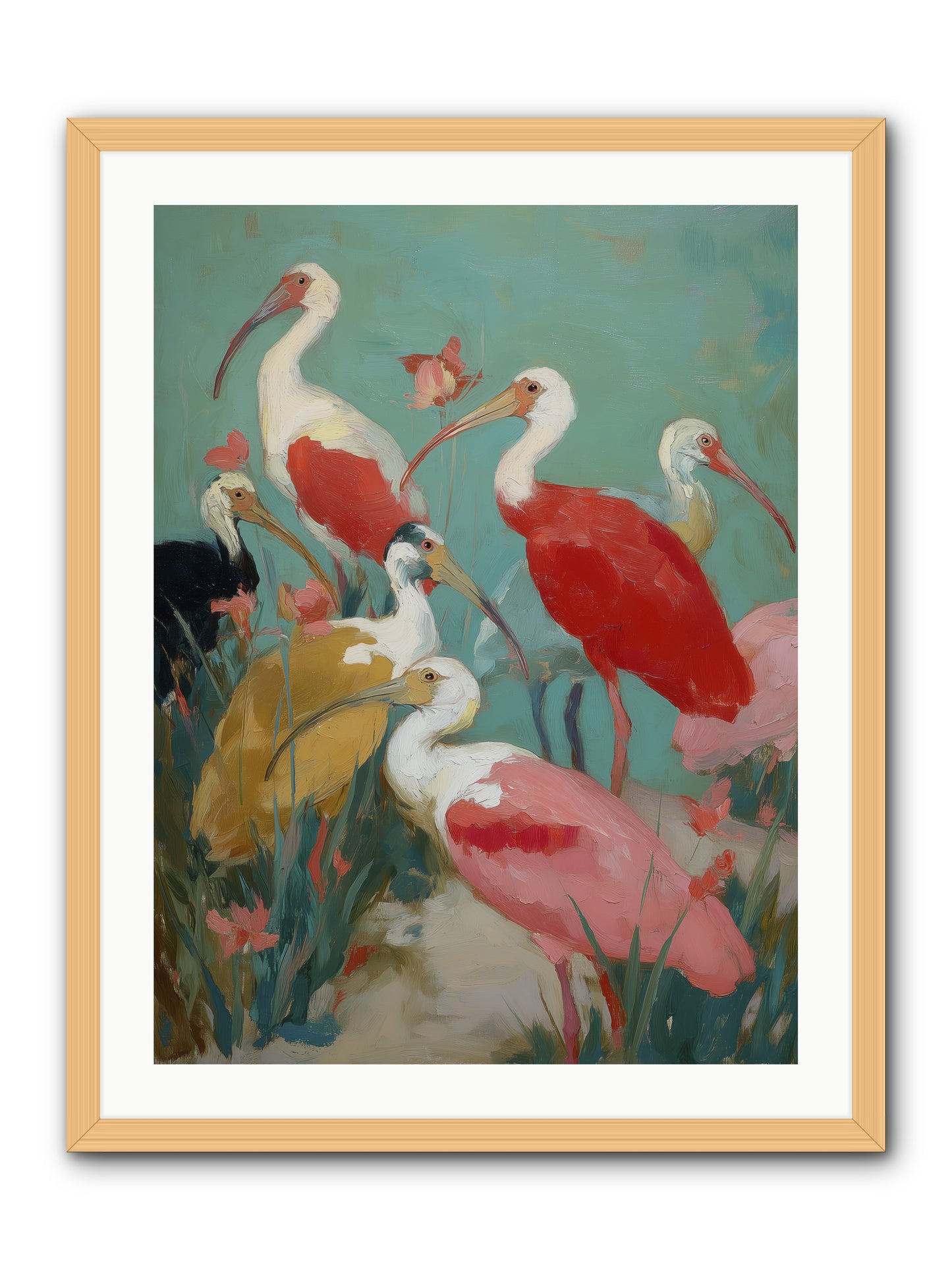 Where Land Meets Sea -- Framed Print - Natural 24x32