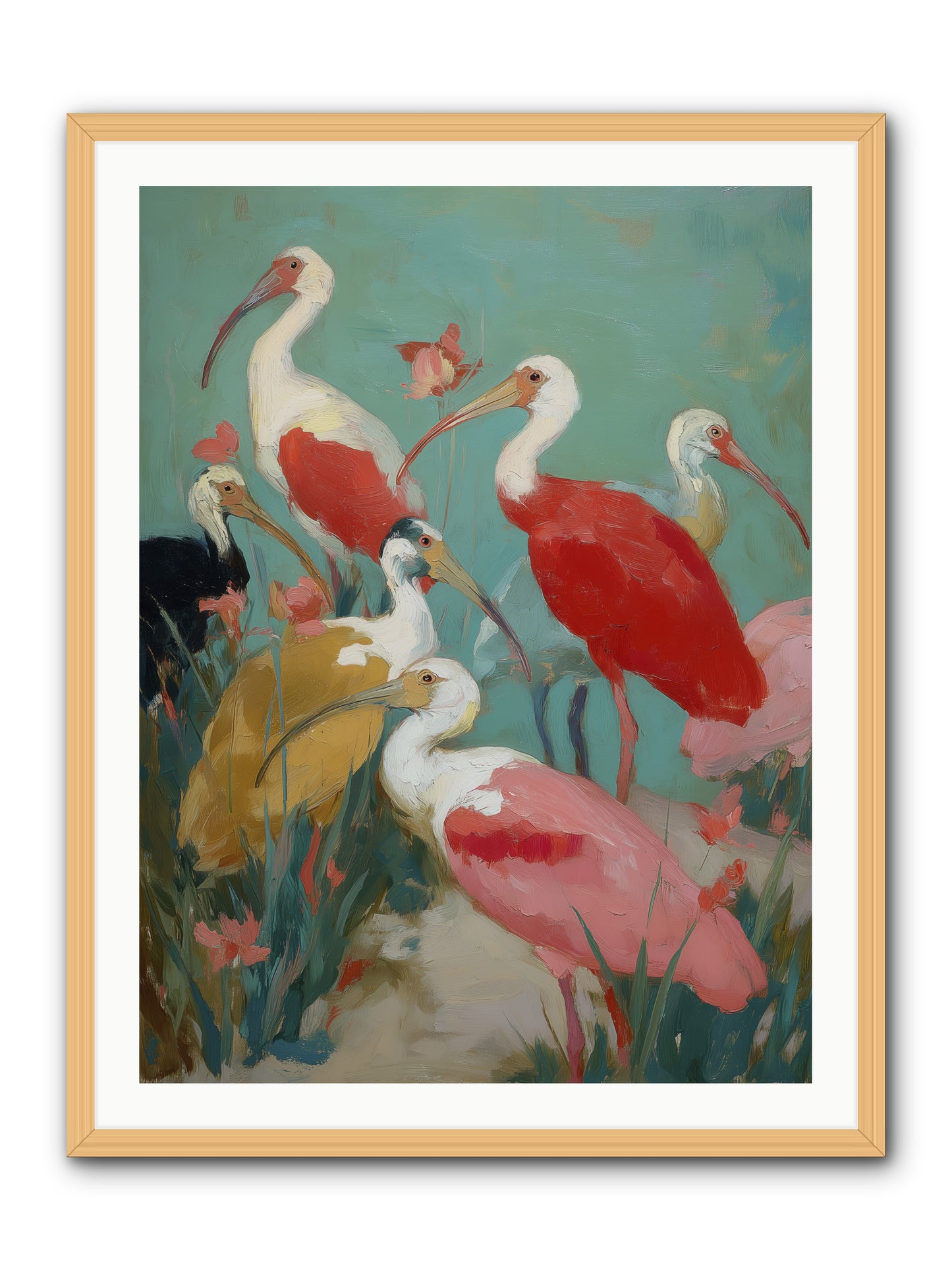 Where Land Meets Sea -- Framed Print - Natural 30x40