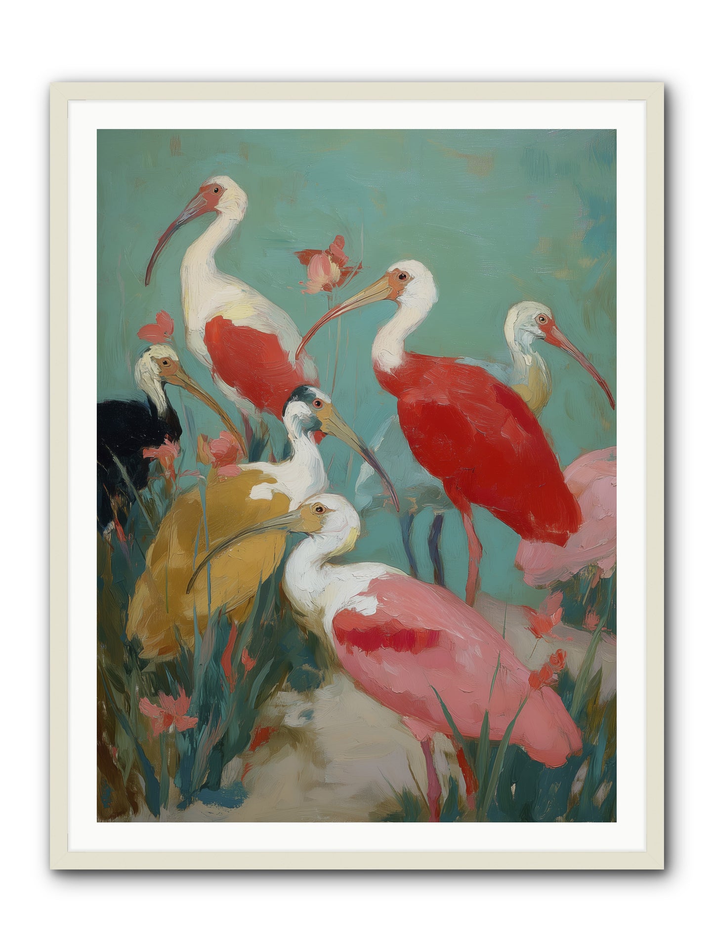 Where Land Meets Sea -- Framed Print - White 36x48