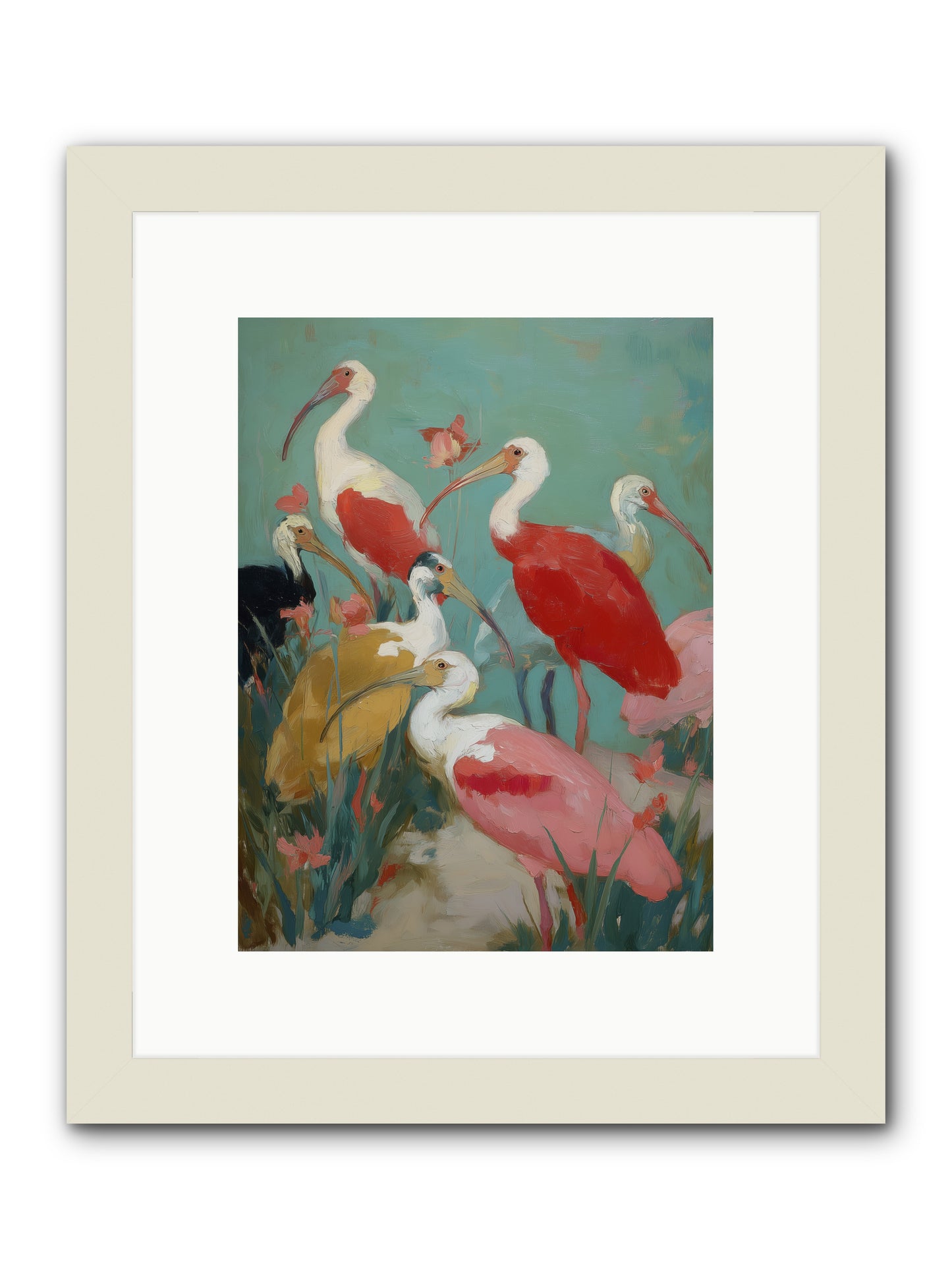 Where Land Meets Sea -- Framed Print - White 9x12