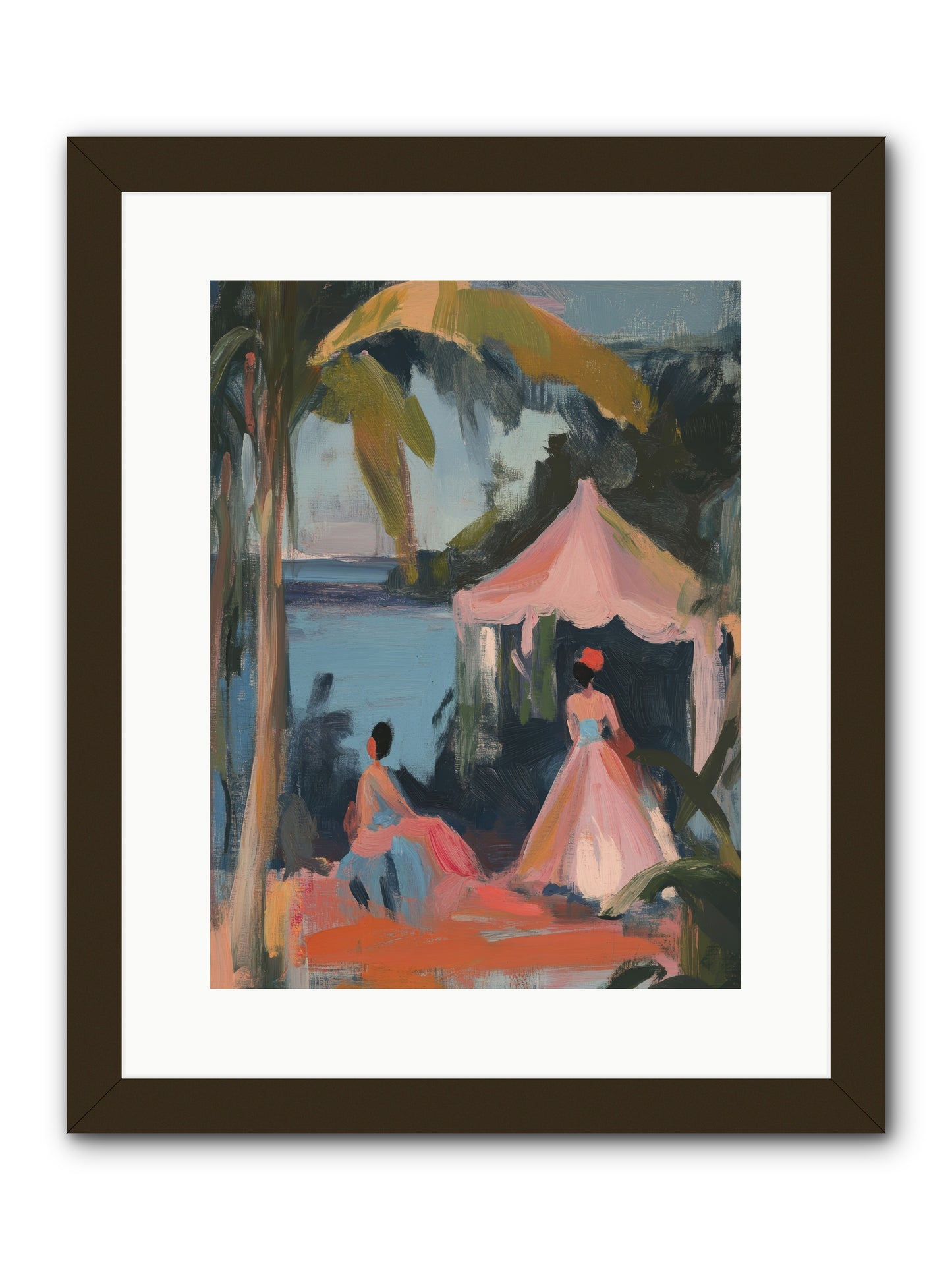 Where Lavender Dreams Float -- Framed Print - Black 12x16