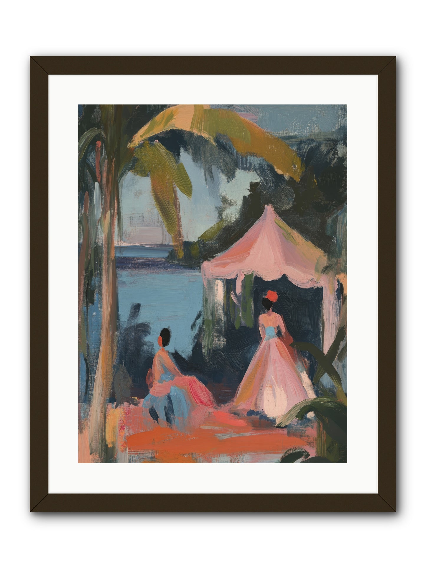 Where Lavender Dreams Float -- Framed Print - Black 18x24