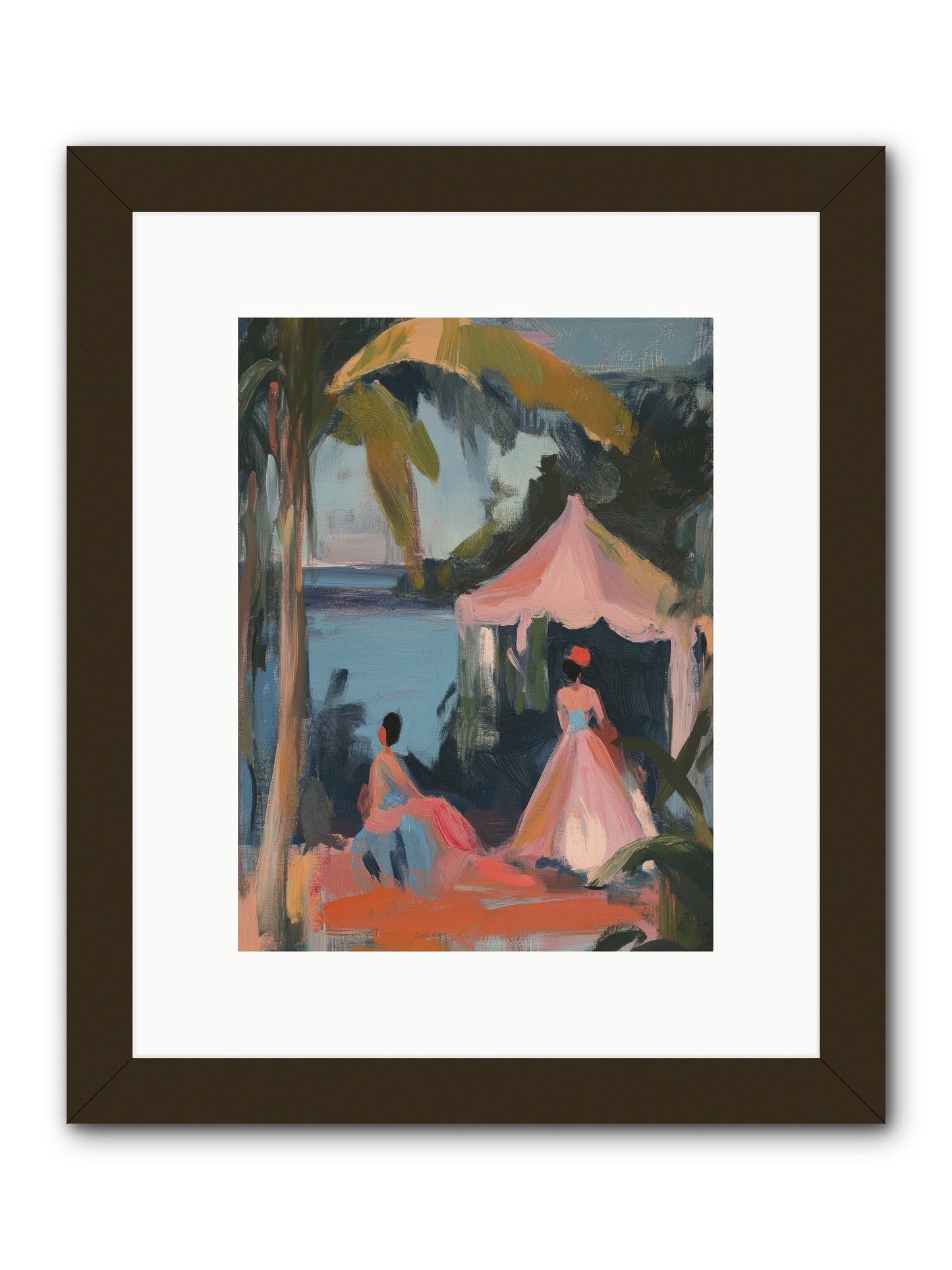 Where Lavender Dreams Float -- Framed Print - Black 9x12