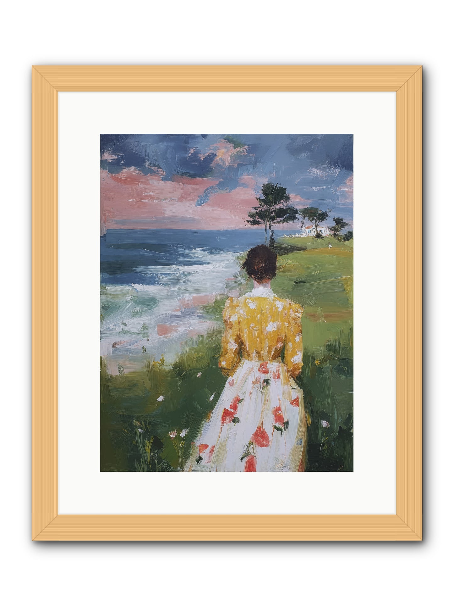 Where Lemons Bloom -- Framed Print - Natural 12x16