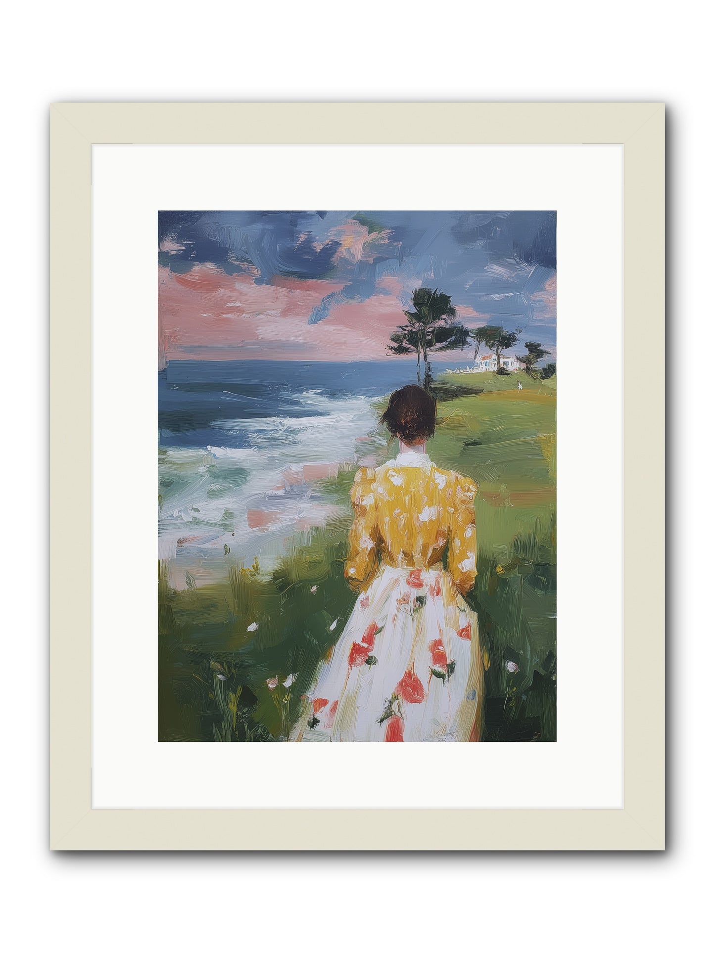 Where Lemons Bloom -- Framed Print - White 12x16