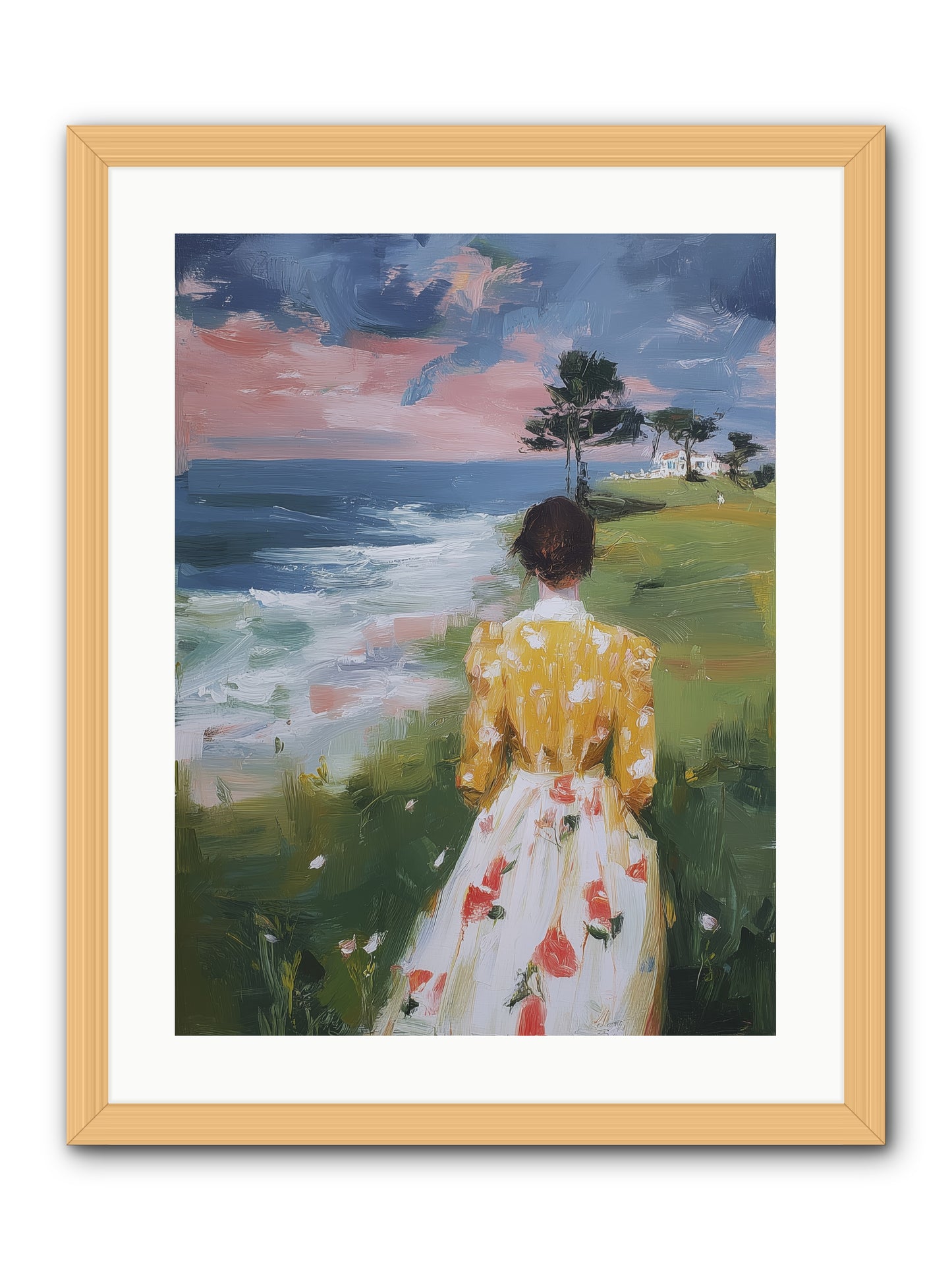 Where Lemons Bloom -- Framed Print - Natural 18x24