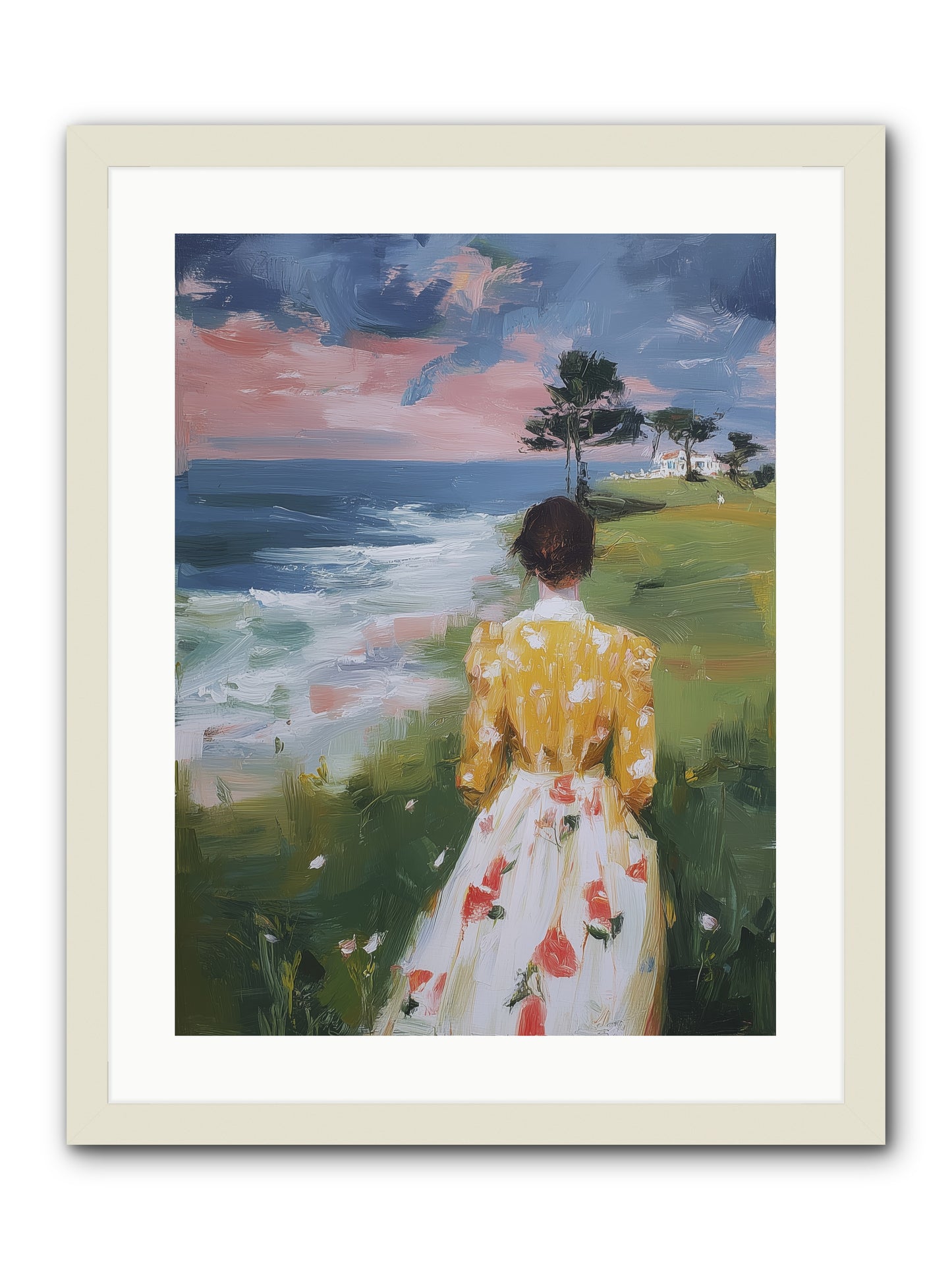 Where Lemons Bloom -- Framed Print - White 18x24