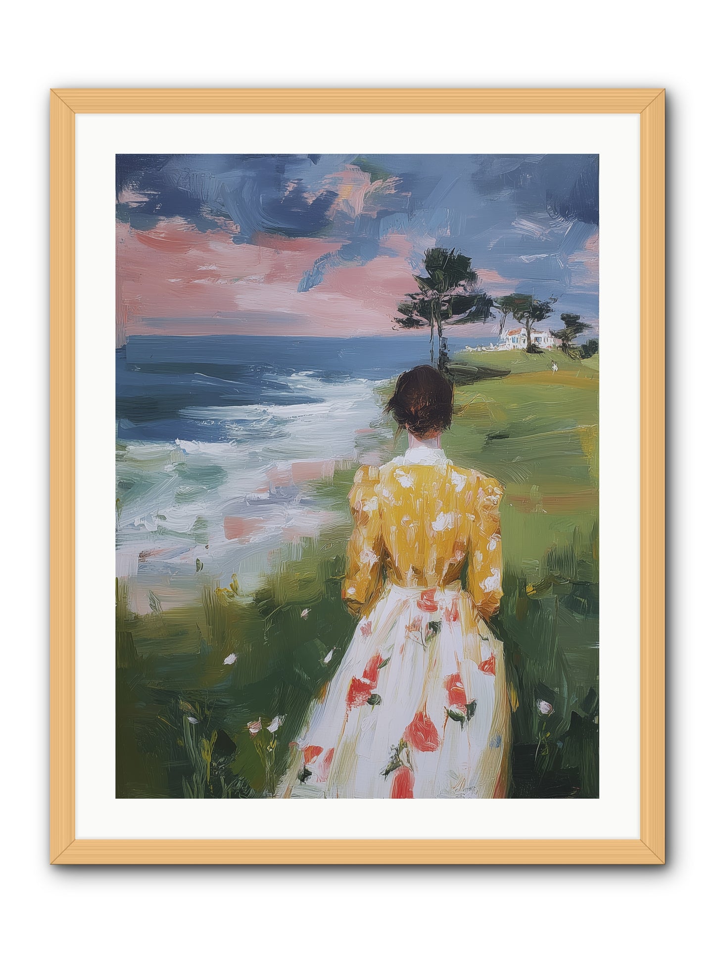 Where Lemons Bloom -- Framed Print - Natural 24x32