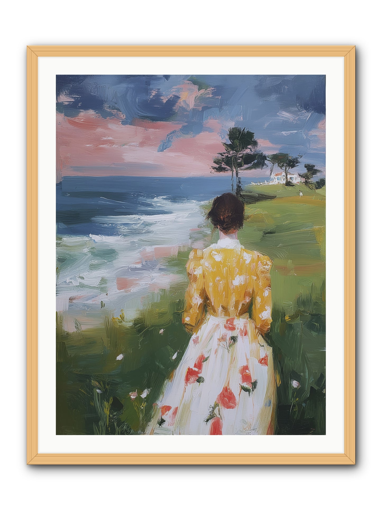 Where Lemons Bloom -- Framed Print - Natural 30x40