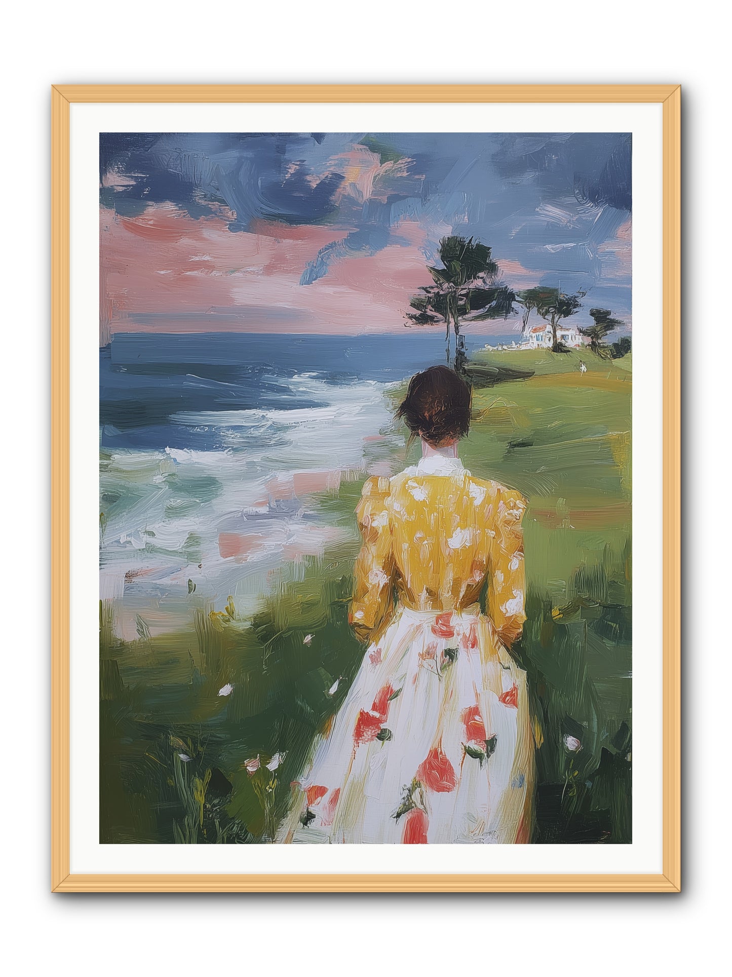 Where Lemons Bloom -- Framed Print - Natural 36x48